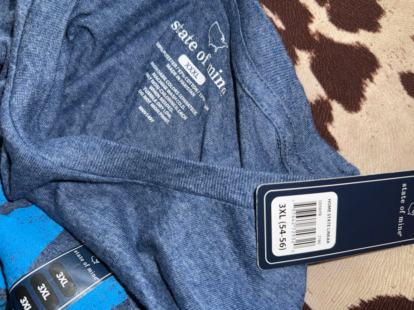 NWT State of Mine (3XL) Brand New Blue Ohio T-Shirt