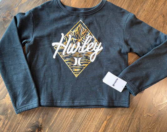 NWT Hurley (Large) Brand New Girls Sporty Crewneck Sweatshirt