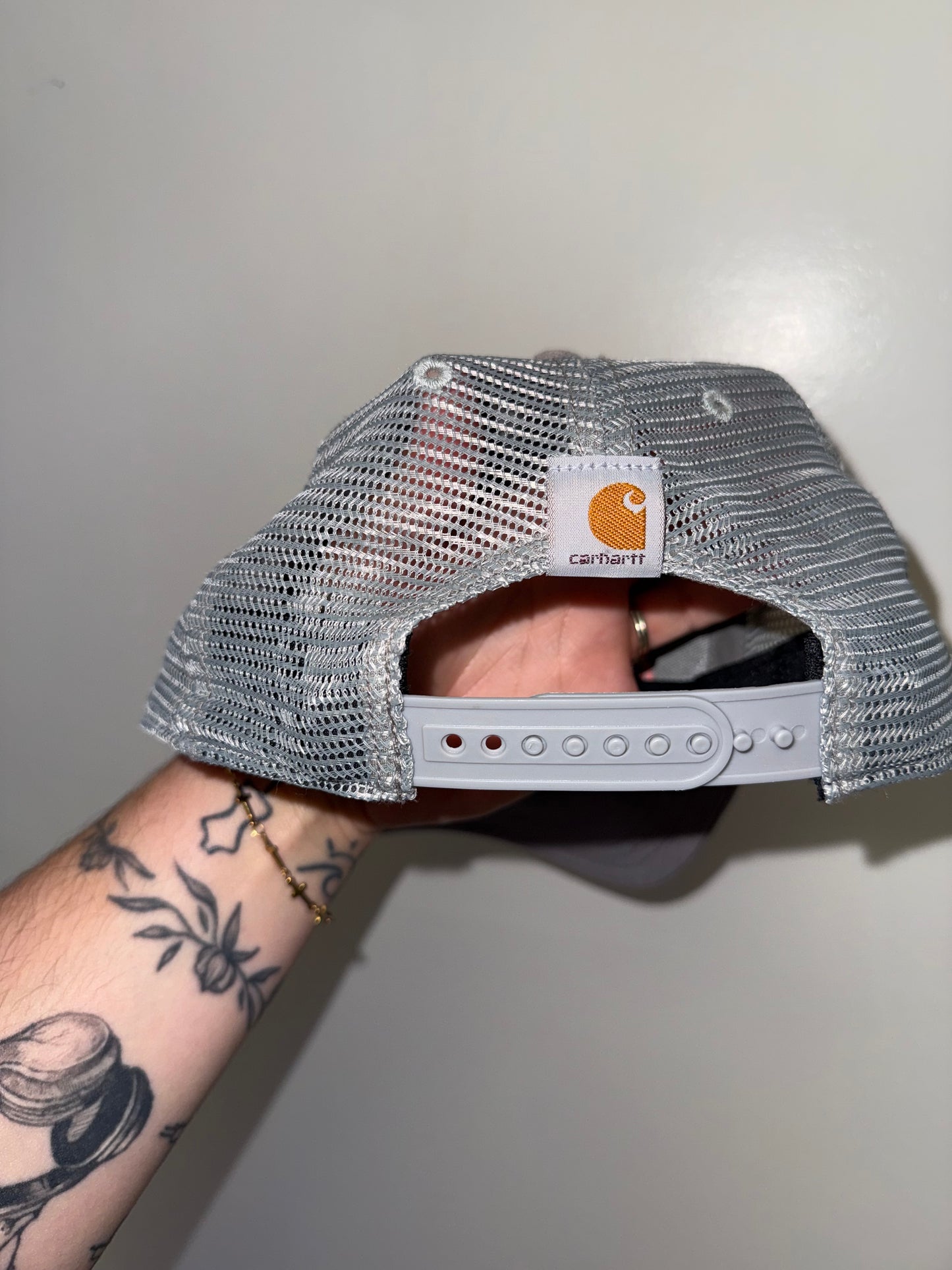 Carhartt Tan Mesh-Back Embroidered Logo Hat
