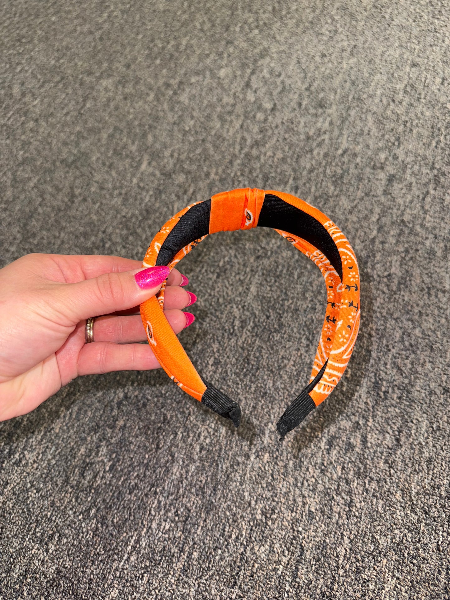 Brand New Orange Bandana Pattern Headband