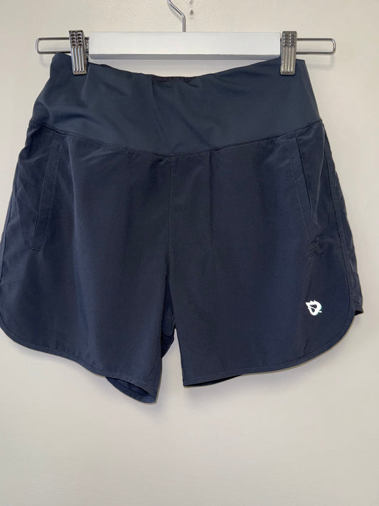Baleaf (XS) Navy Blue Sporty High Rise Running Shorts