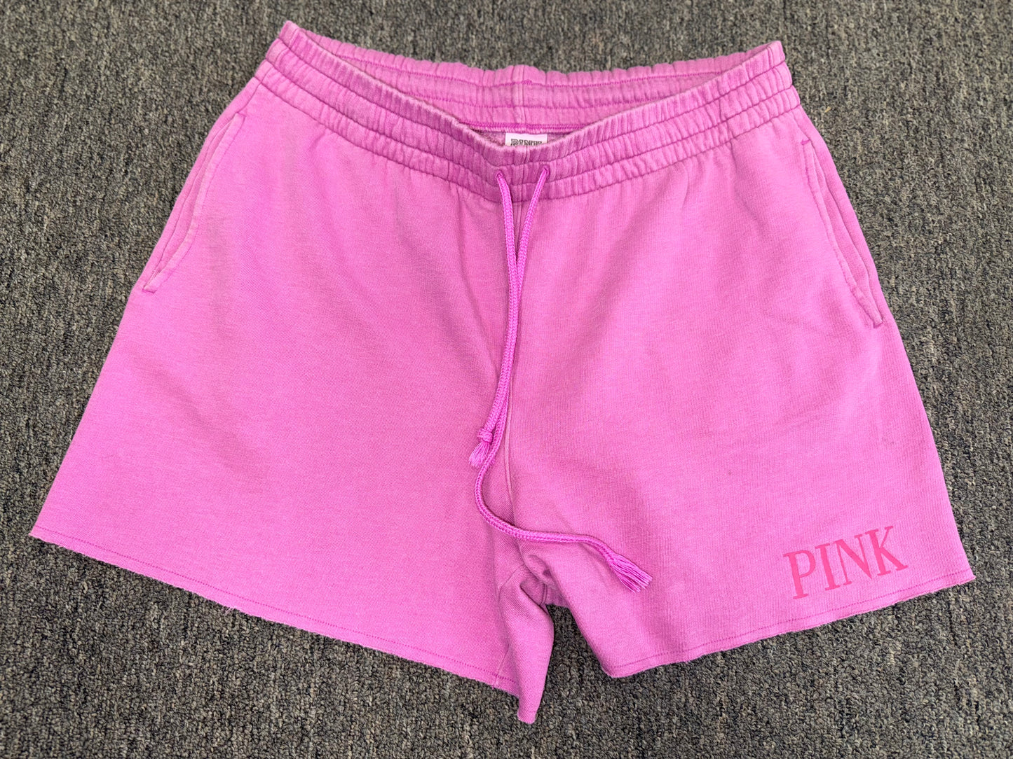 PINK Victoria's Secret (Large) Hot Pink Drawstring Shorts with Pockets