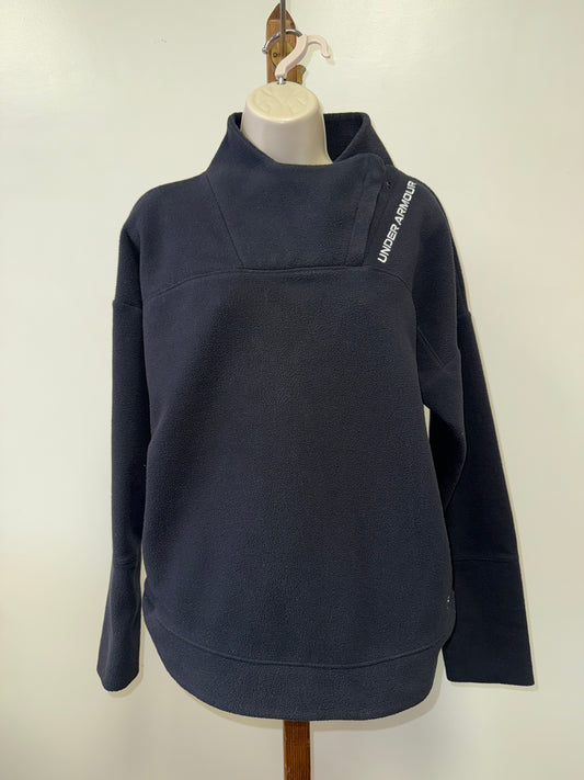 Under Armour (Medium) Black Fleece High Neck Pullover Sweatshirt