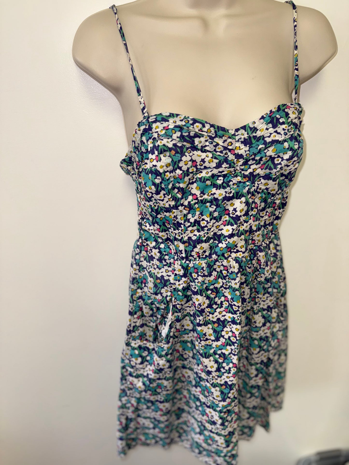 American Eagle (6) Colorful Floral Midi Dress