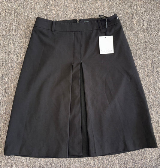 NWT Calvin Klein (4) Brand New Pleated Black Skirt