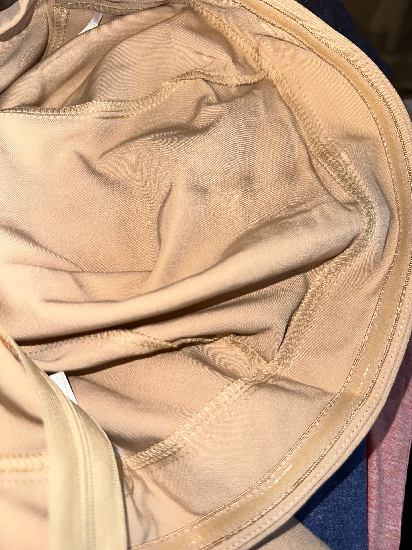 (Medium) Brand New Tan Strapless Midi Dress