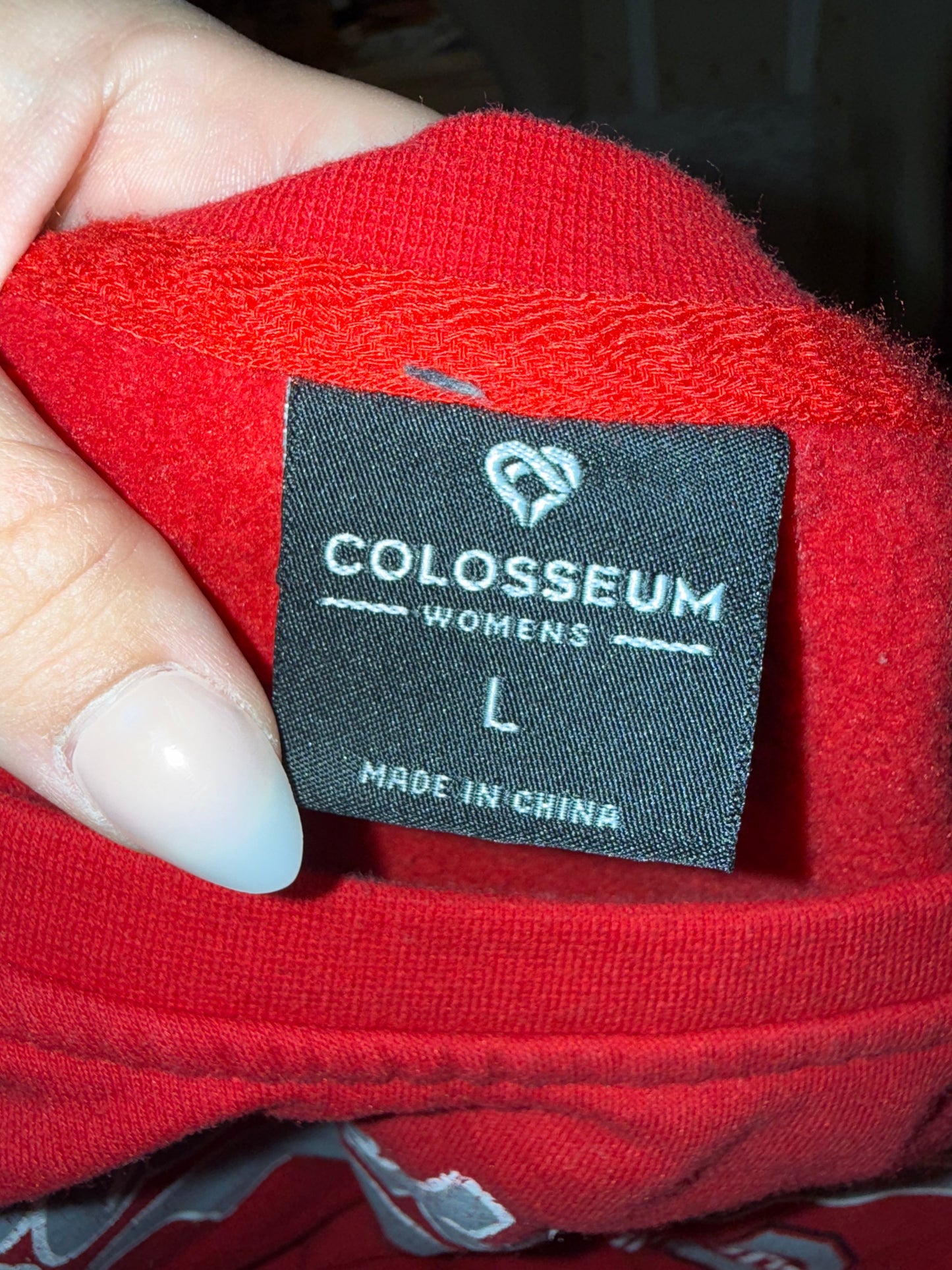 Colosseum (Large) Red Buckeyes Ohio State Crewneck Sweatshirt