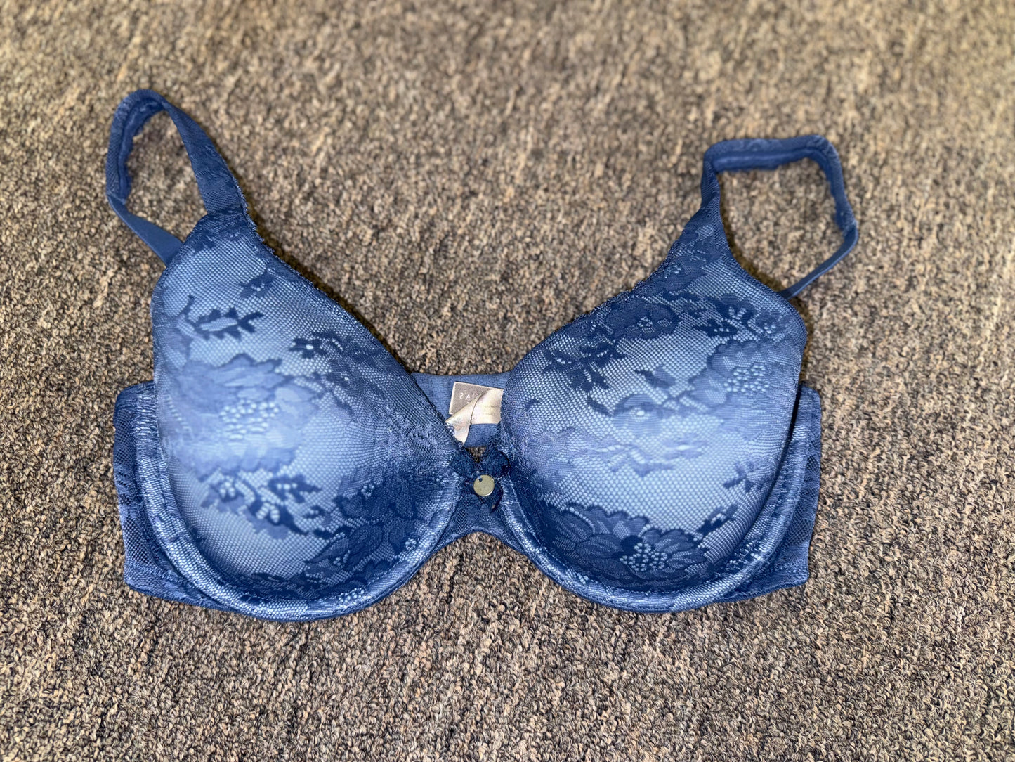 Victoria’s Secret (34D) Vintage Blue Lace Bra