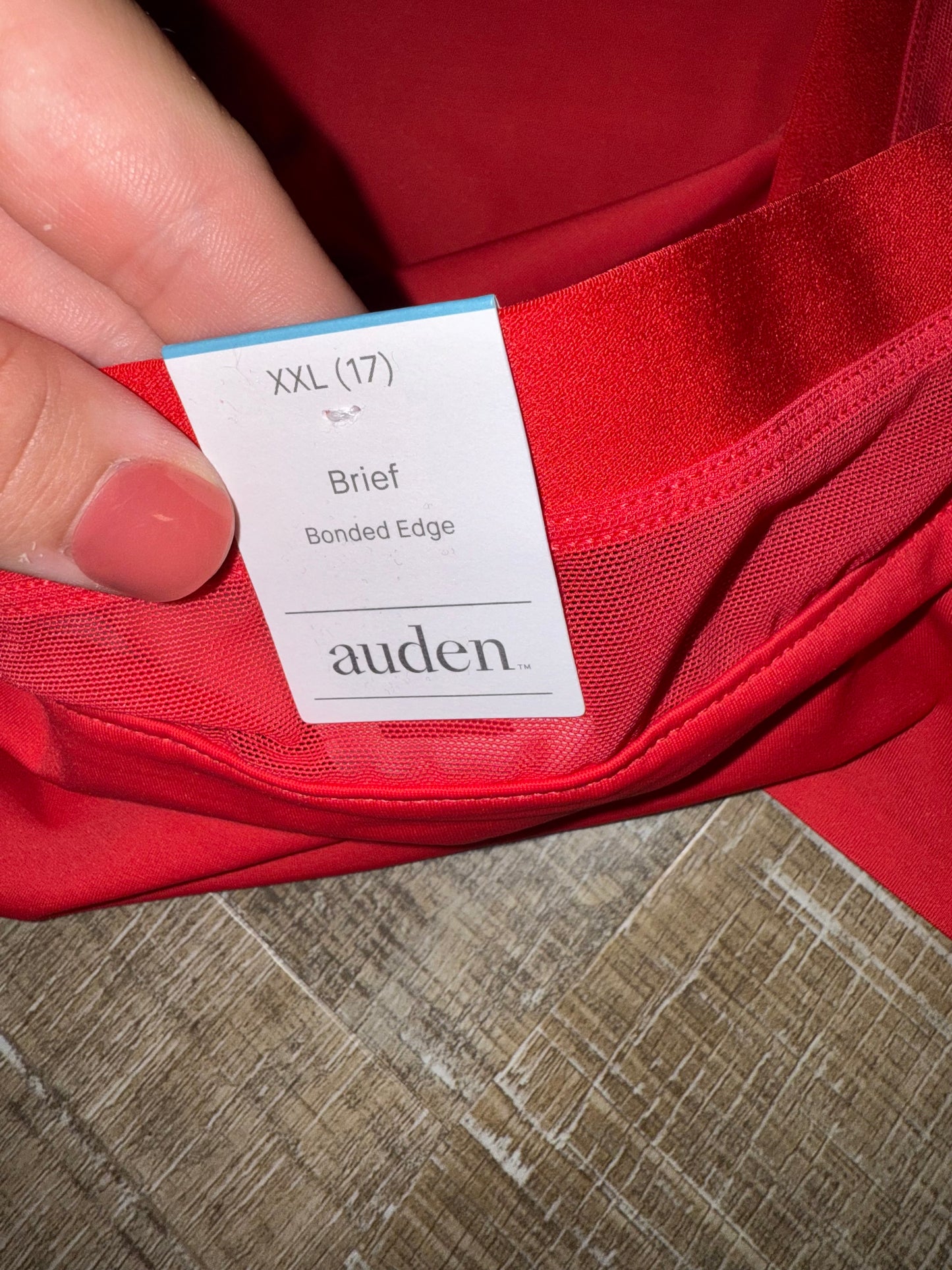 NWT Auden (XXL) Brand New 2 Pairs of Blue and Red Brief Underwear Set