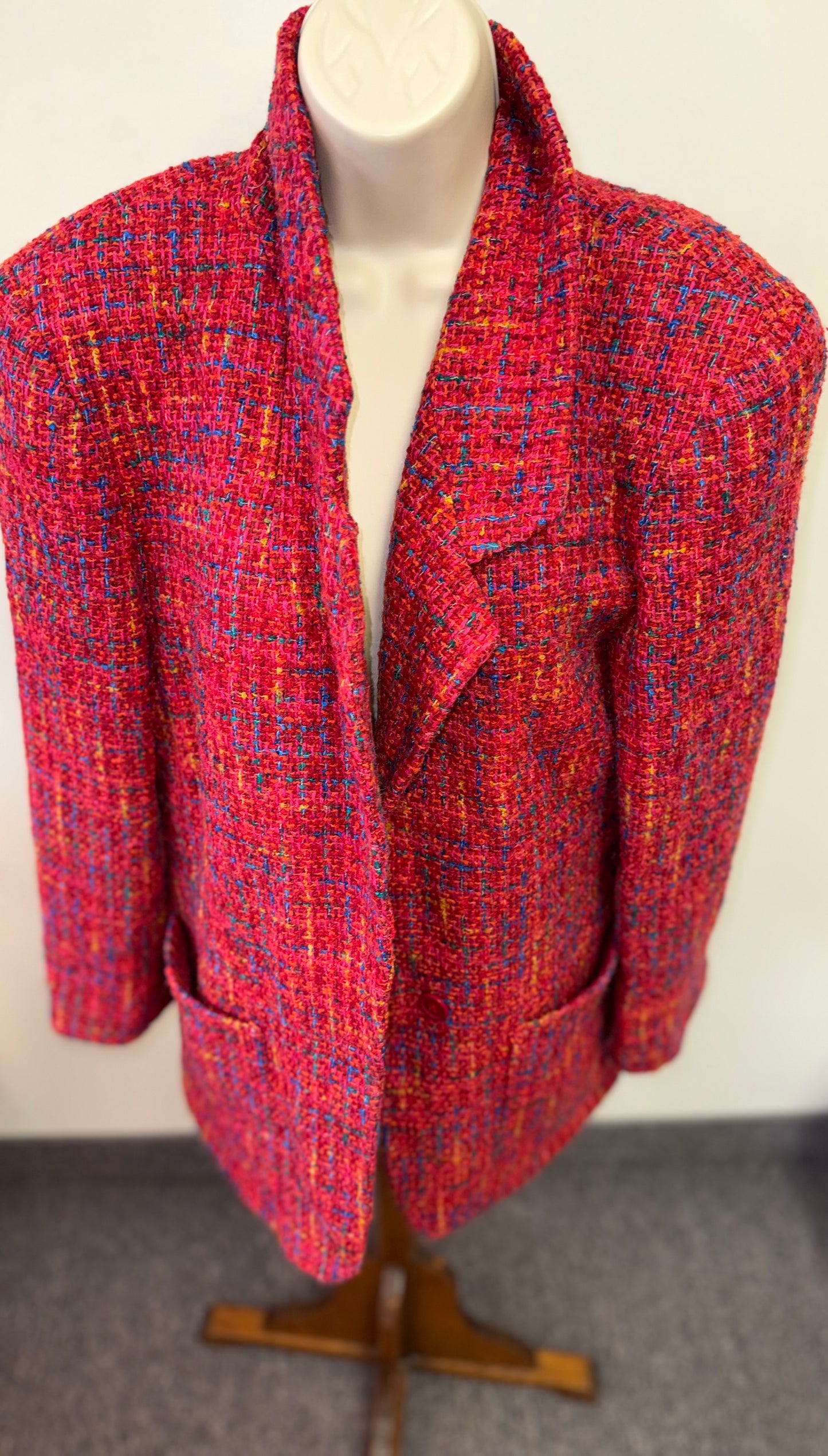 Liz Claiborne (12) Red Vintage Wool Blazer