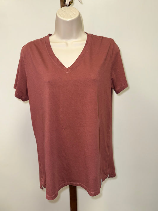 Carhartt (Medium) Coral V-Neck Relaxed Fit T-Shirt