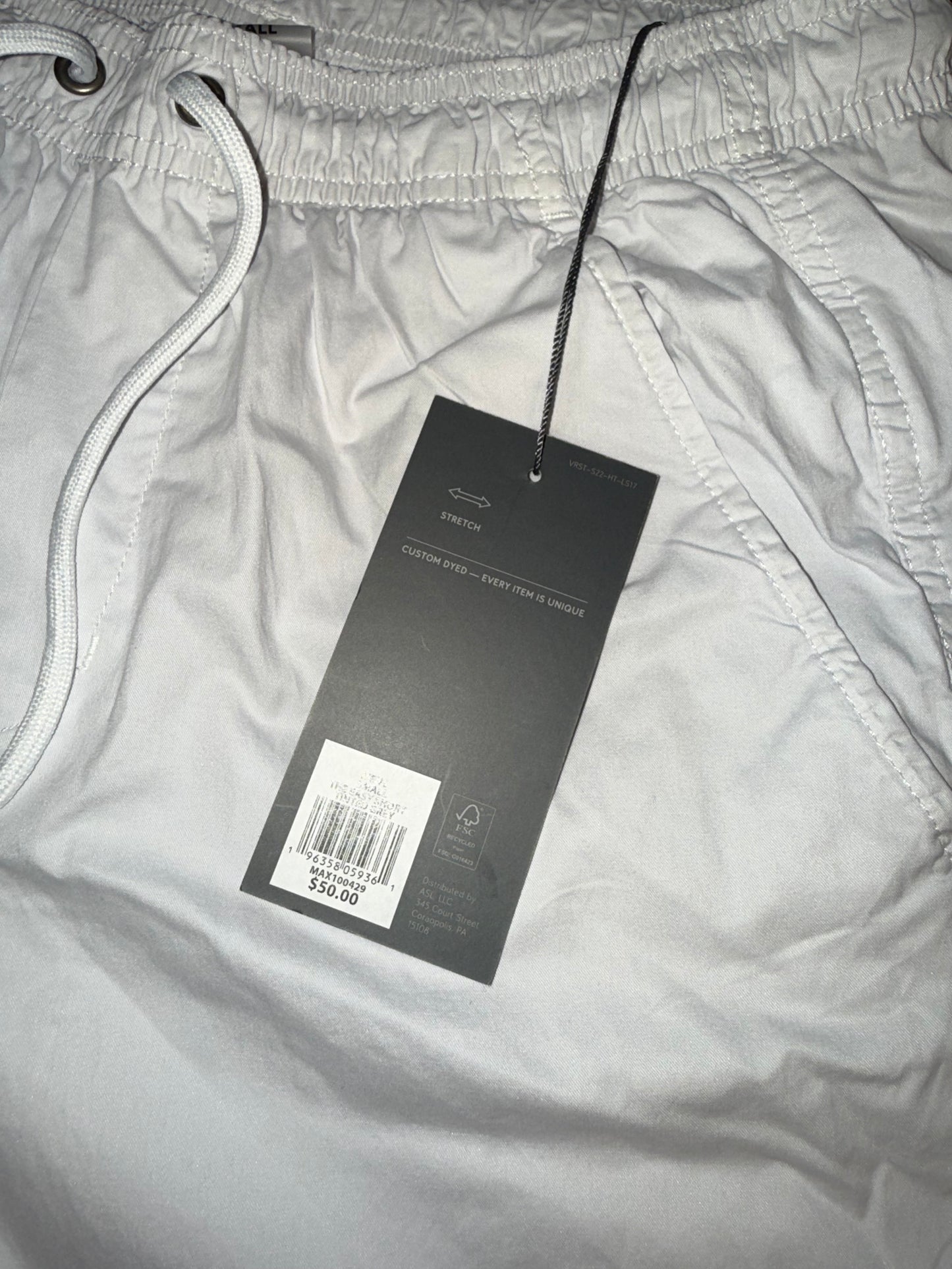 NWT VRST (Small//XL) Brand New Tinted Grey Shorts with Stretch & 7" Inseam