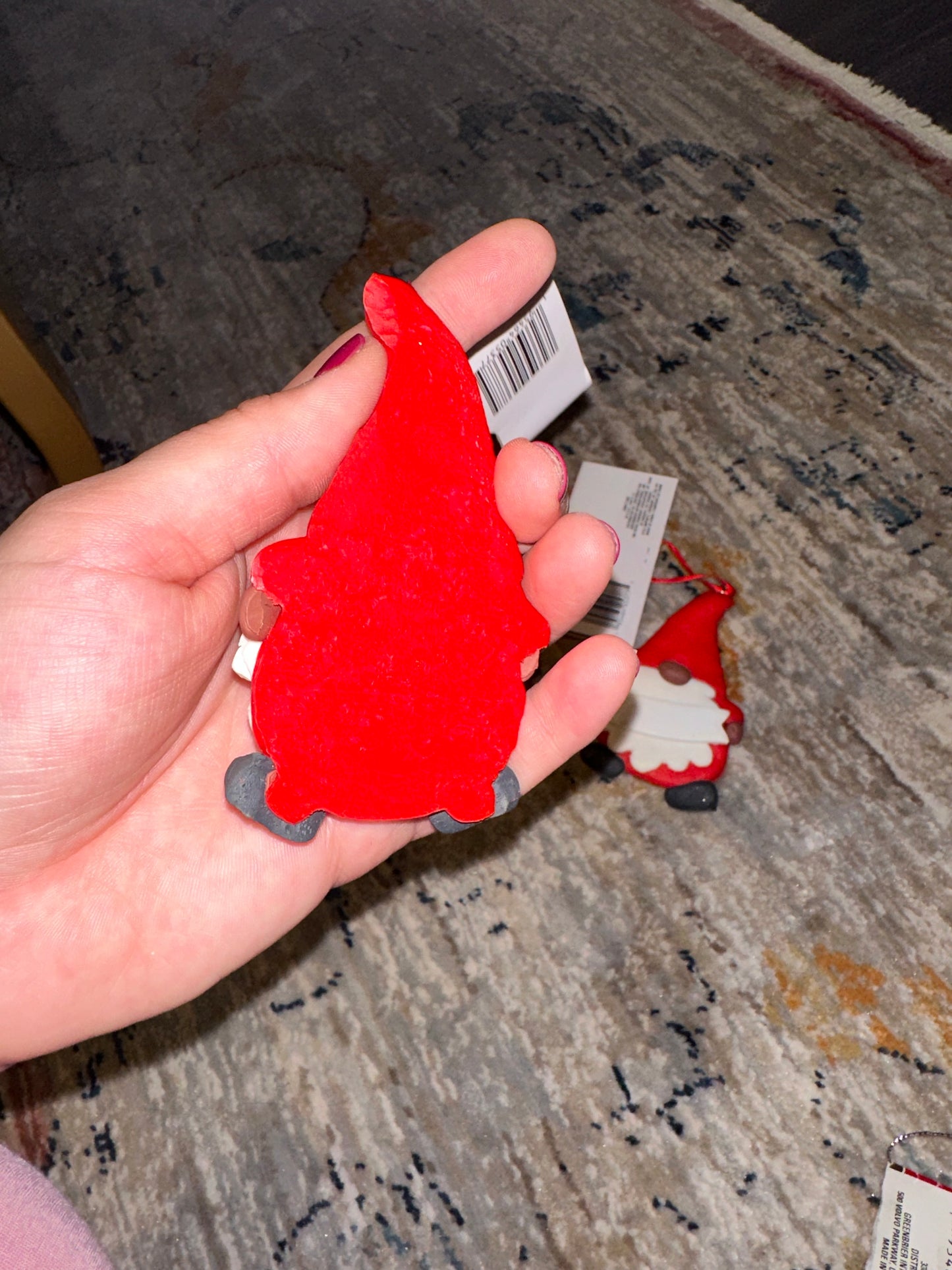 Christmas House Brand New Gnome Clay Ornament