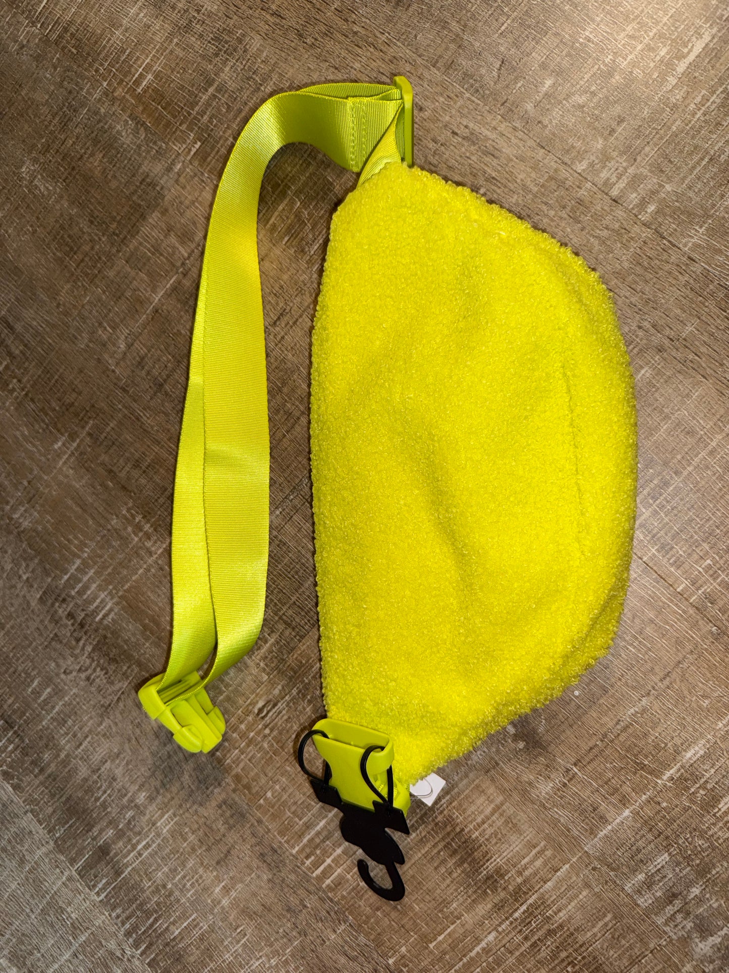 NWT Crayola Brand New Yellow Sherpa Waist Fanny Pack
