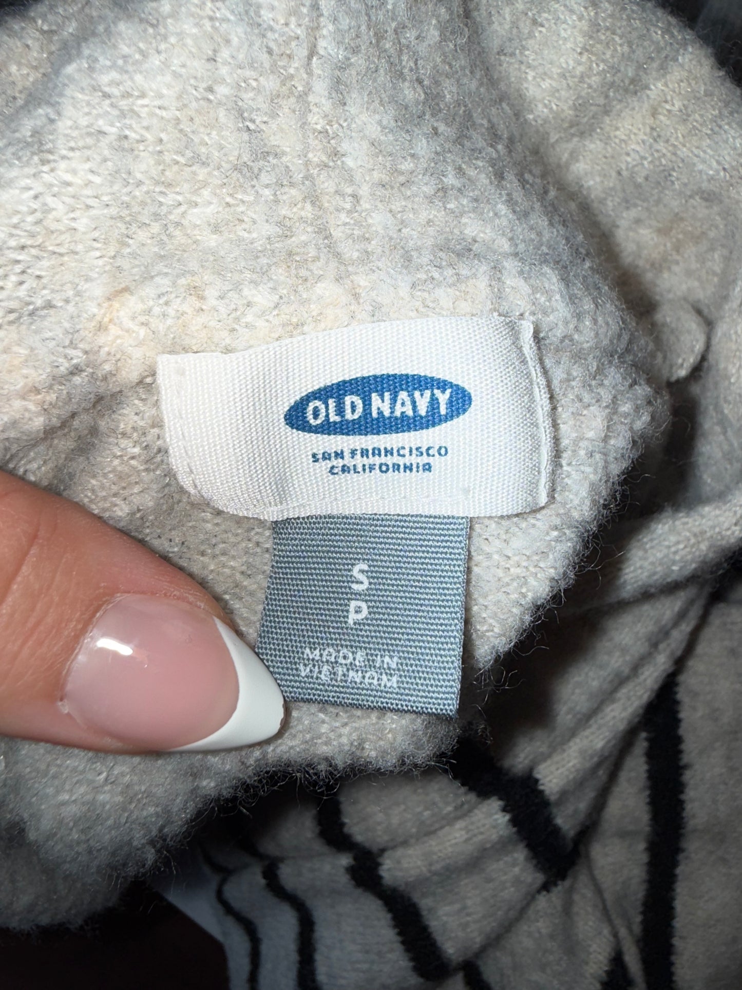 Old Navy (Small) Neutral Striped Soft Sweater Cardigan