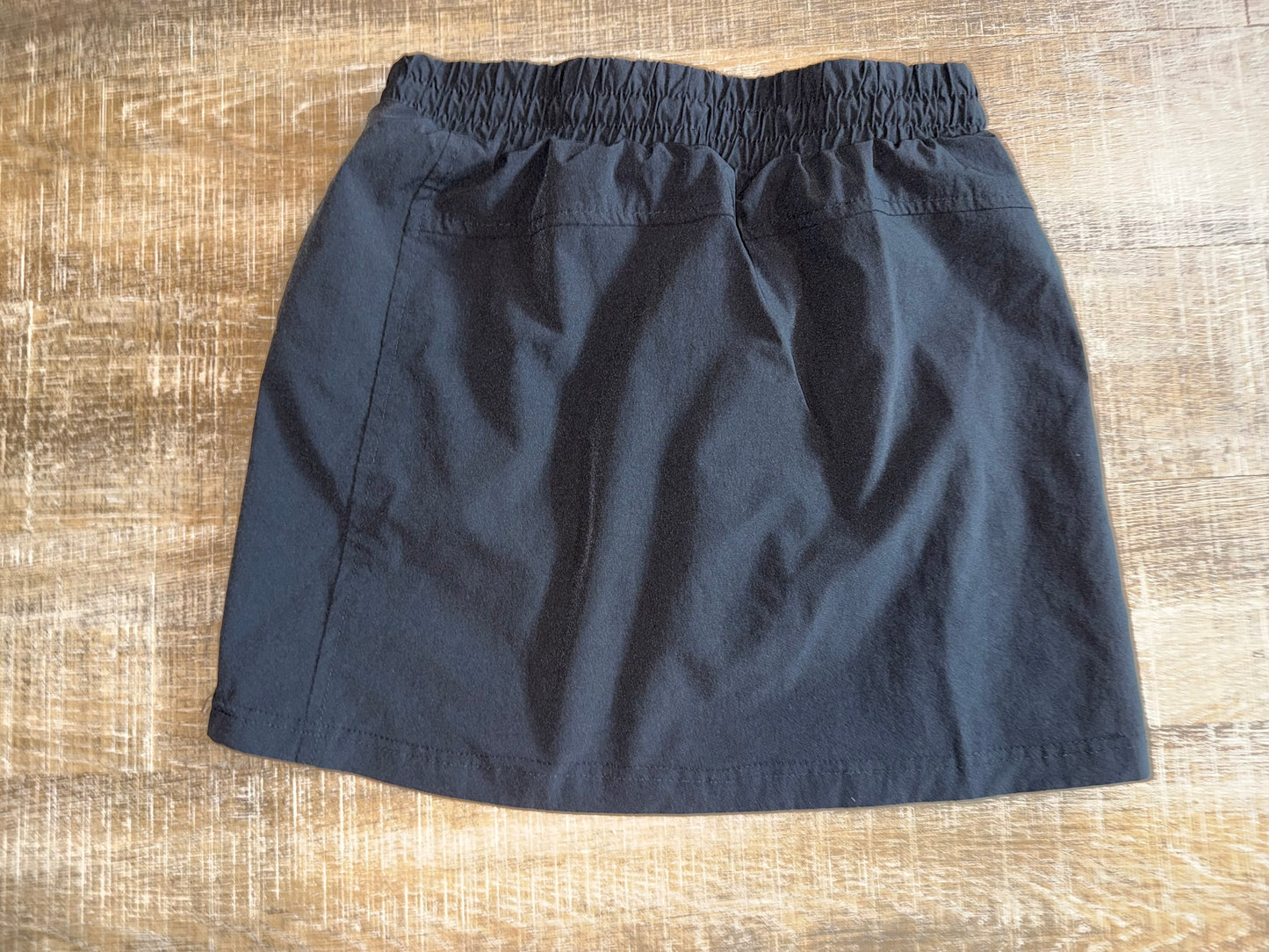 Avalanche (Small) Black Midi Skort with Pockets