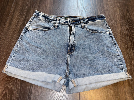 Wild Fable (12) Highest Rise Washed Pattern Denim Jean Shorts