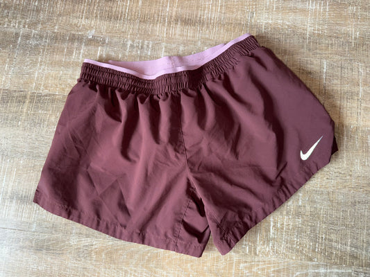 Nike (Small) Purple Dri-Fit Running Shorts with Back Zipped Pocket