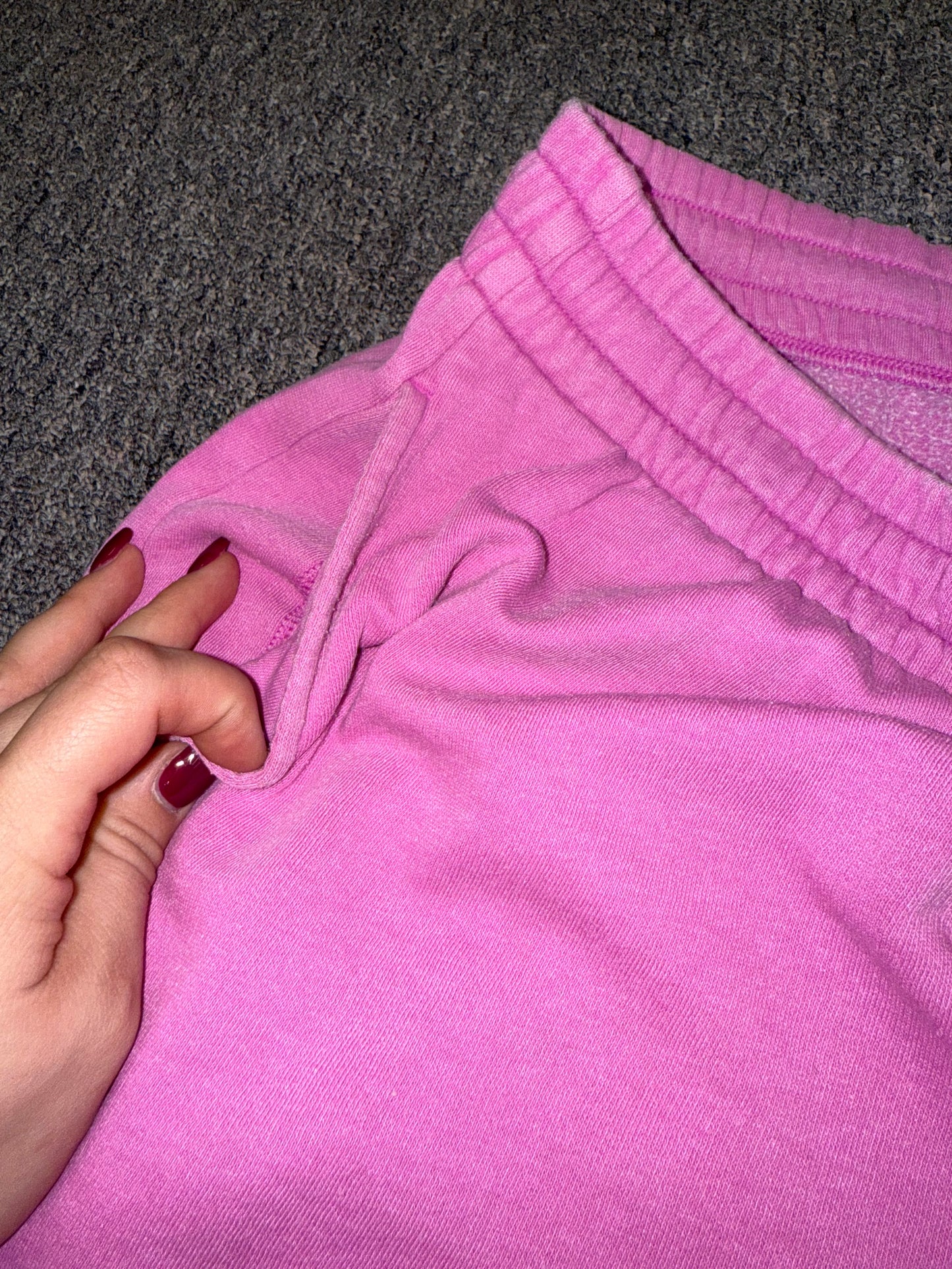 PINK Victoria's Secret (Large) Hot Pink Drawstring Shorts with Pockets