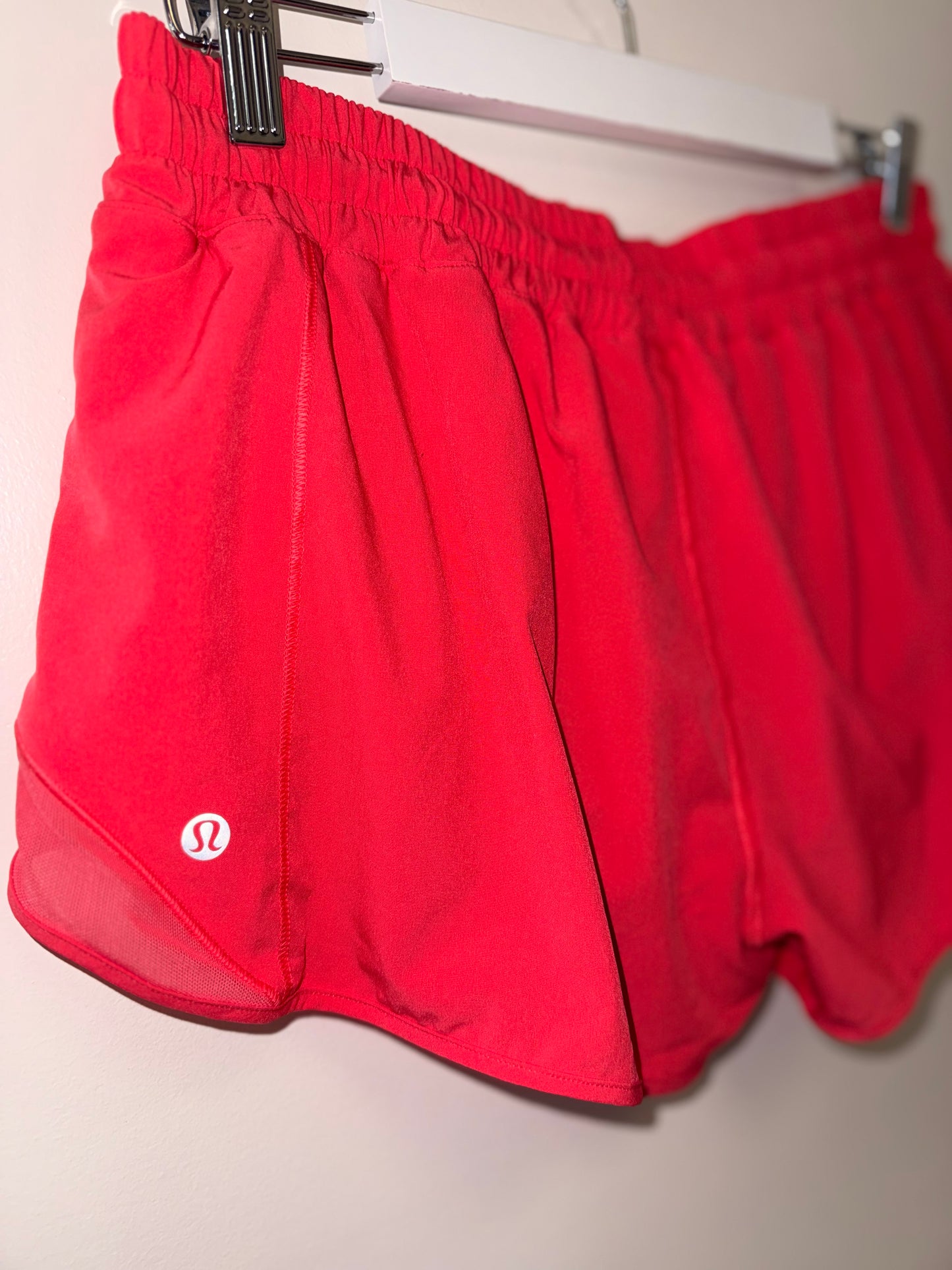 Lululemon (14) Hot Pink Hotty Hot Low Rise Shorts