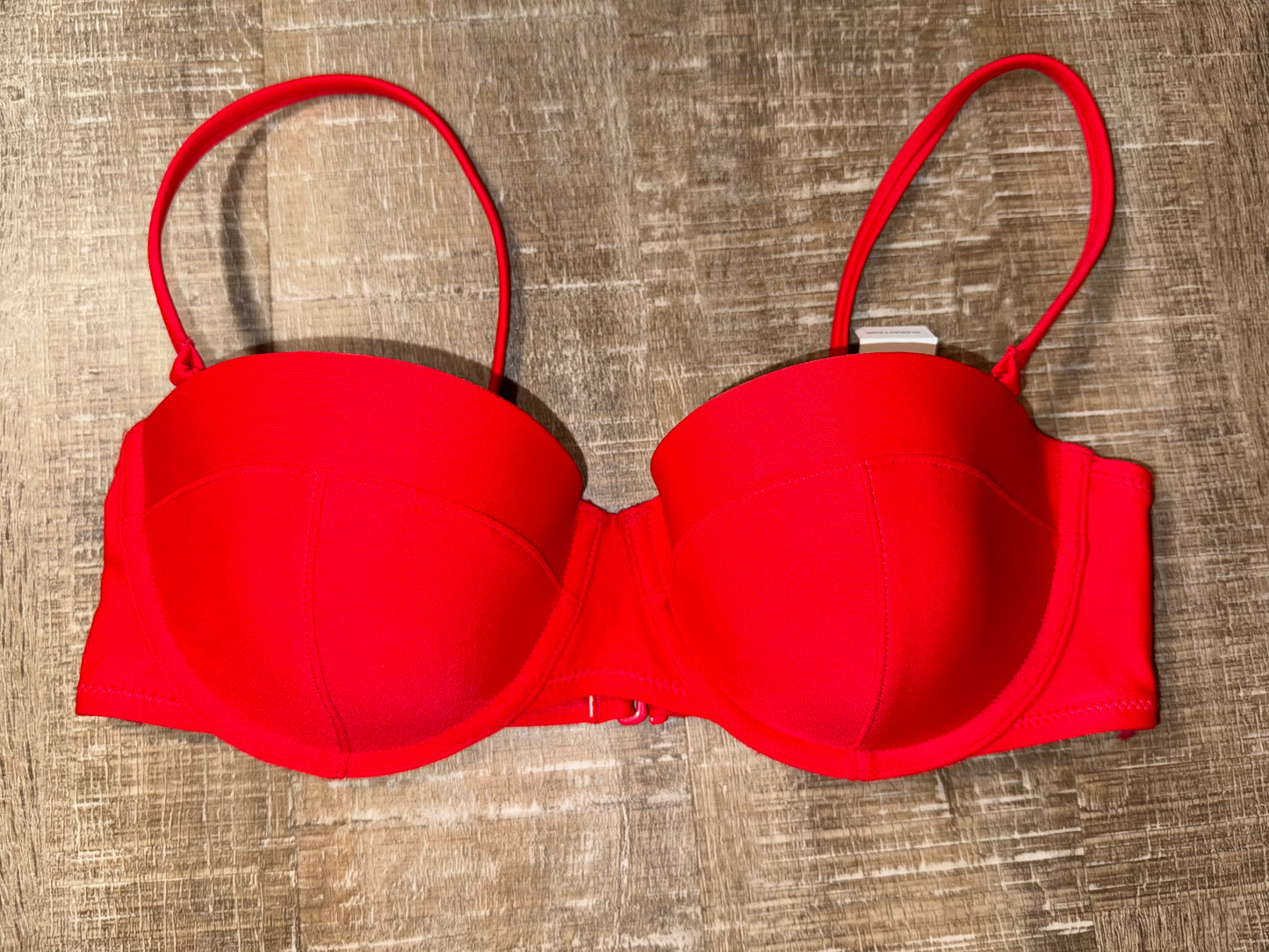 NWT Old Navy (Medium) Brand New Red Padded Bikini Top