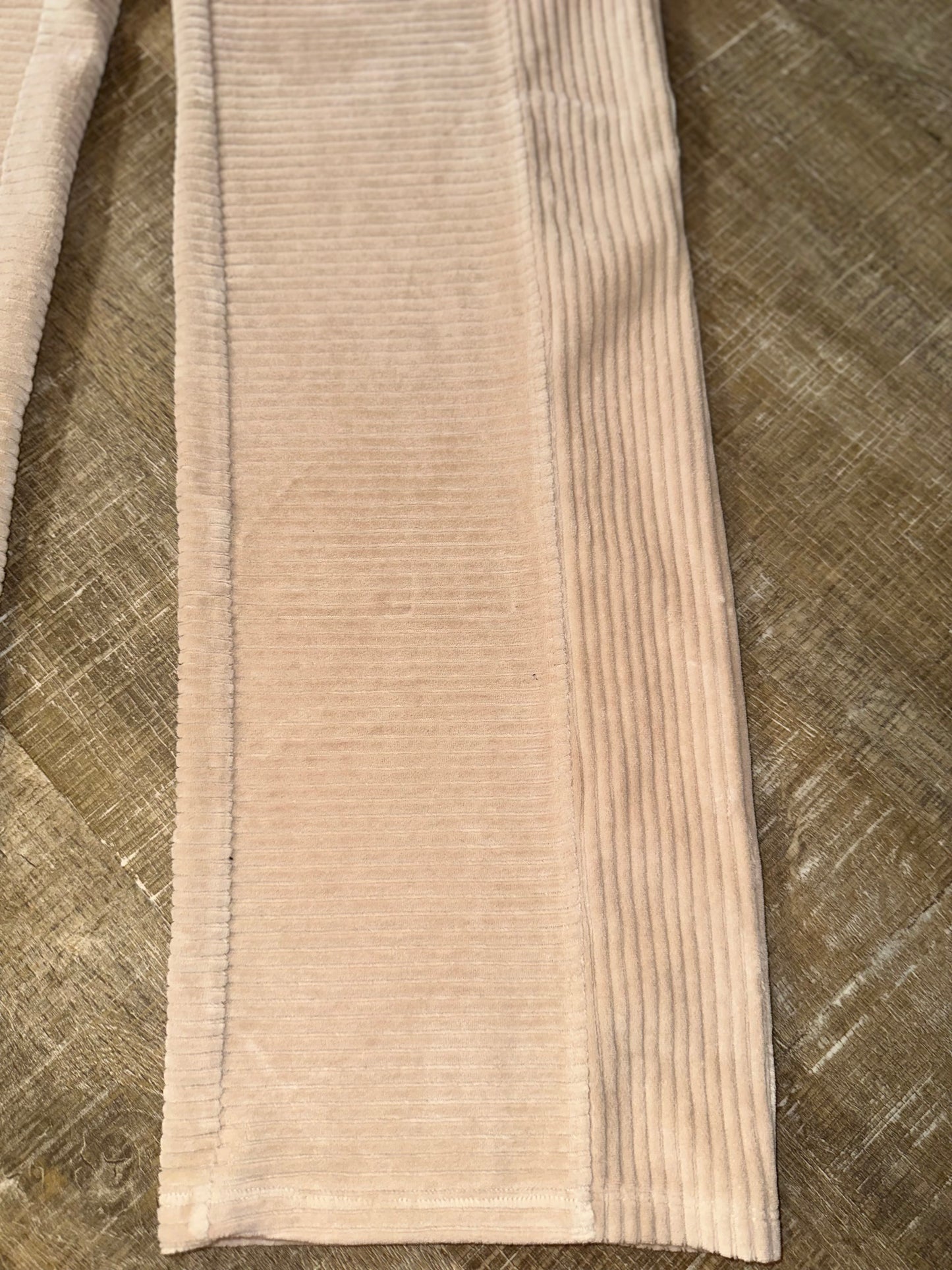 nuuds (Small) Tan Textured Wide Leg Sweatpants