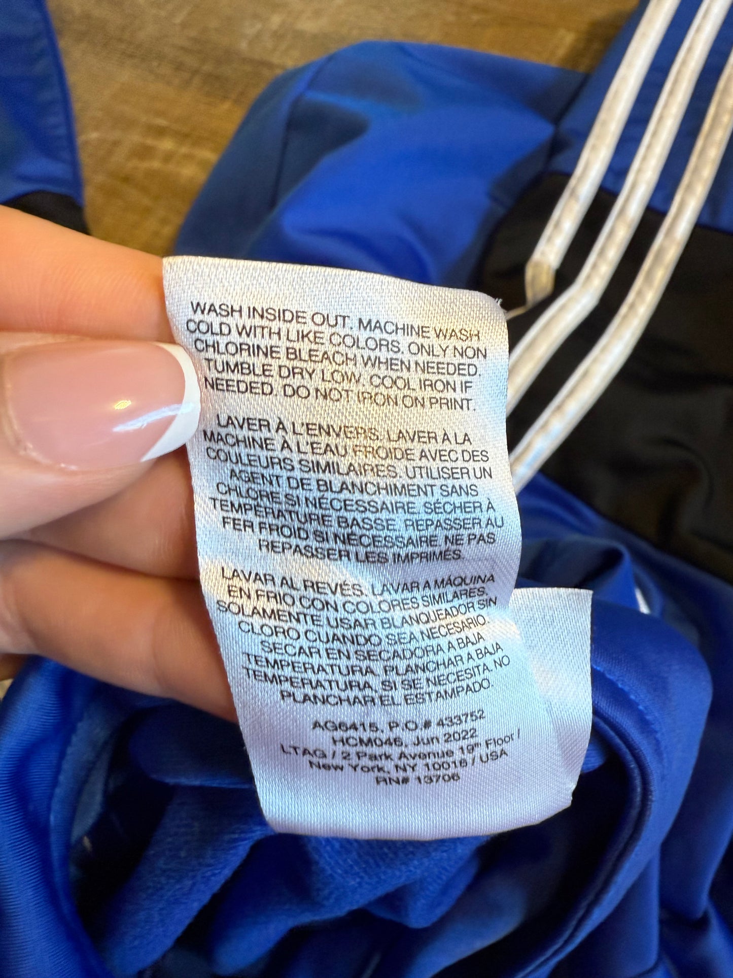 Adidas (18/20) Blue Sporty Zip Up Jacket