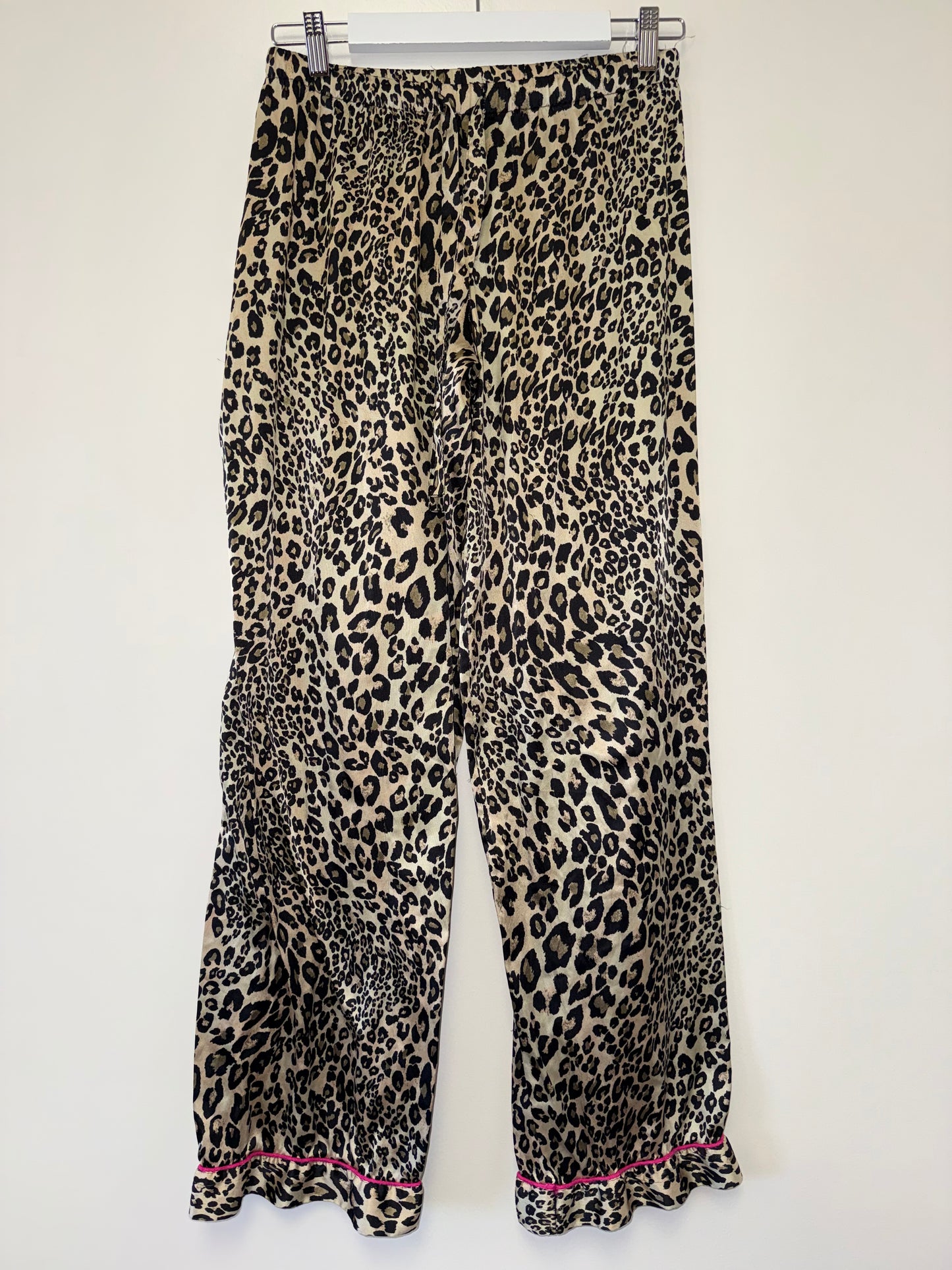 Victoria's Secret (Small) Vintage Neutral Cheetah Print Polyester Pj Pants
