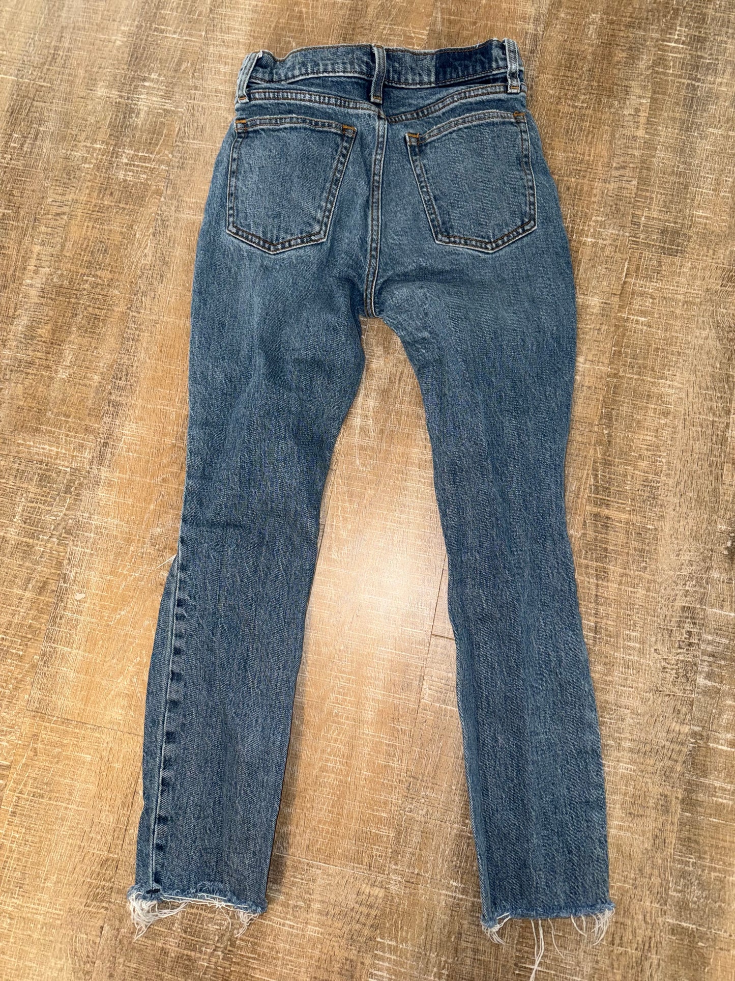 Abercrombie & Fitch (0) Distressed Skinny High Rise Denim Jeans