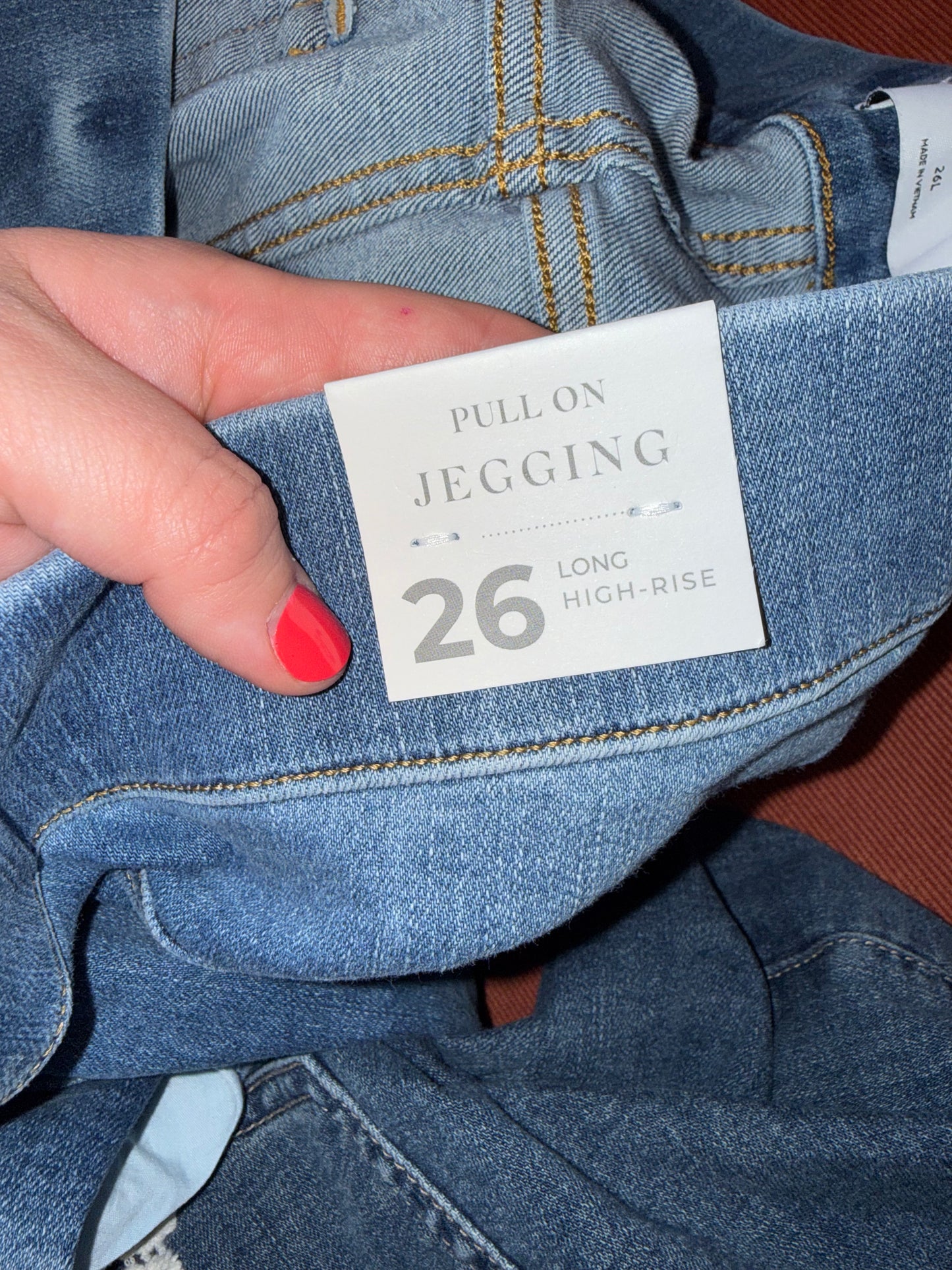 NWT Lane Bryant (26 Long) Brand New High Rise Pull On Jegging Jeweled Jeans