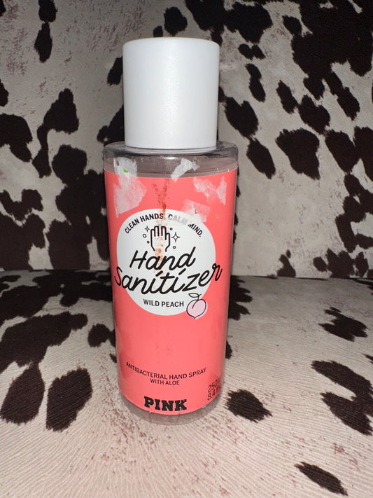 PINK Victoria's Secret (8.4 fl/oz) Wild Peach Spray Hand Sanitizer with Aloe