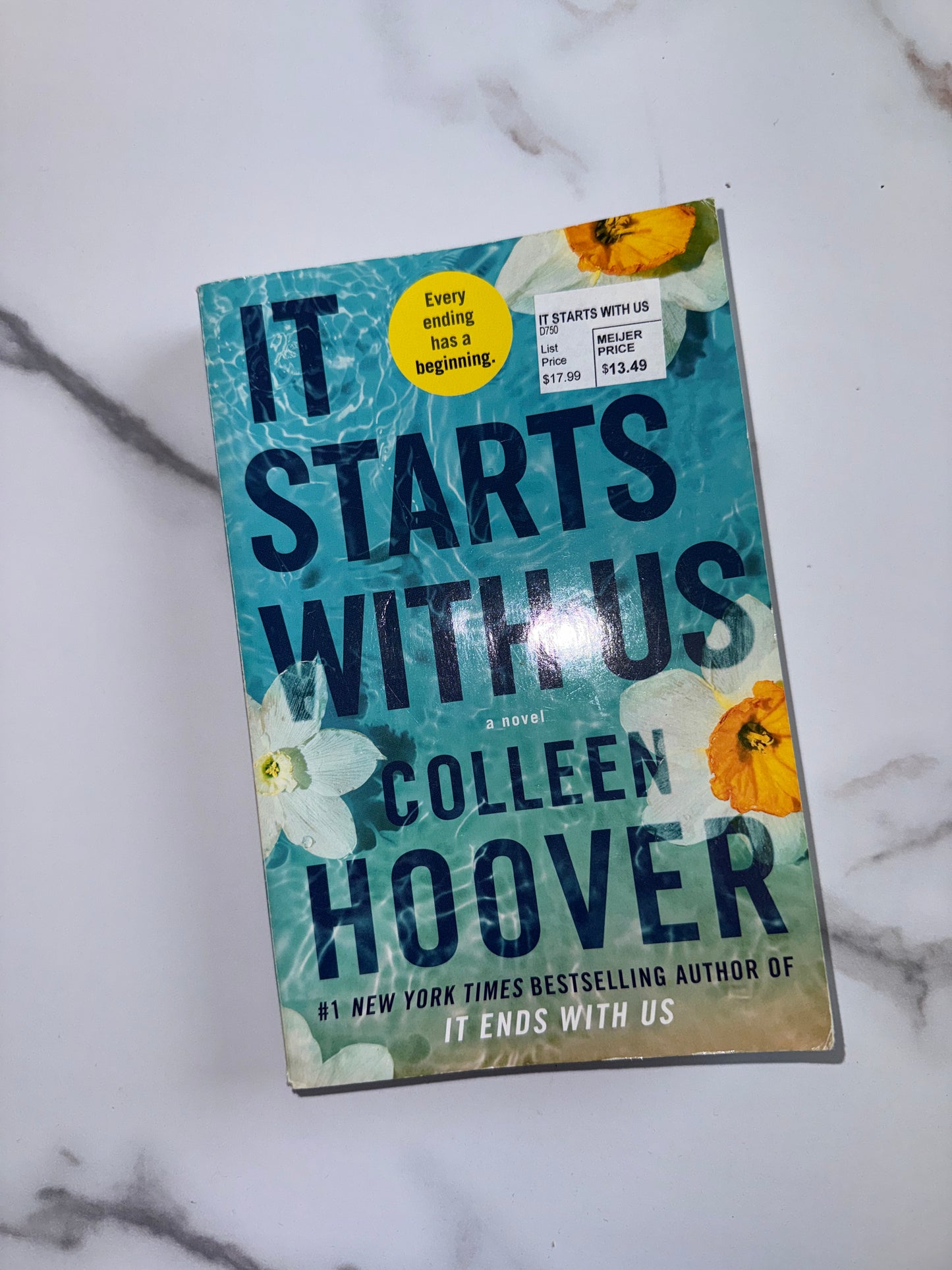 'It Starts With Us' By Colleen Hoover Paperback Book