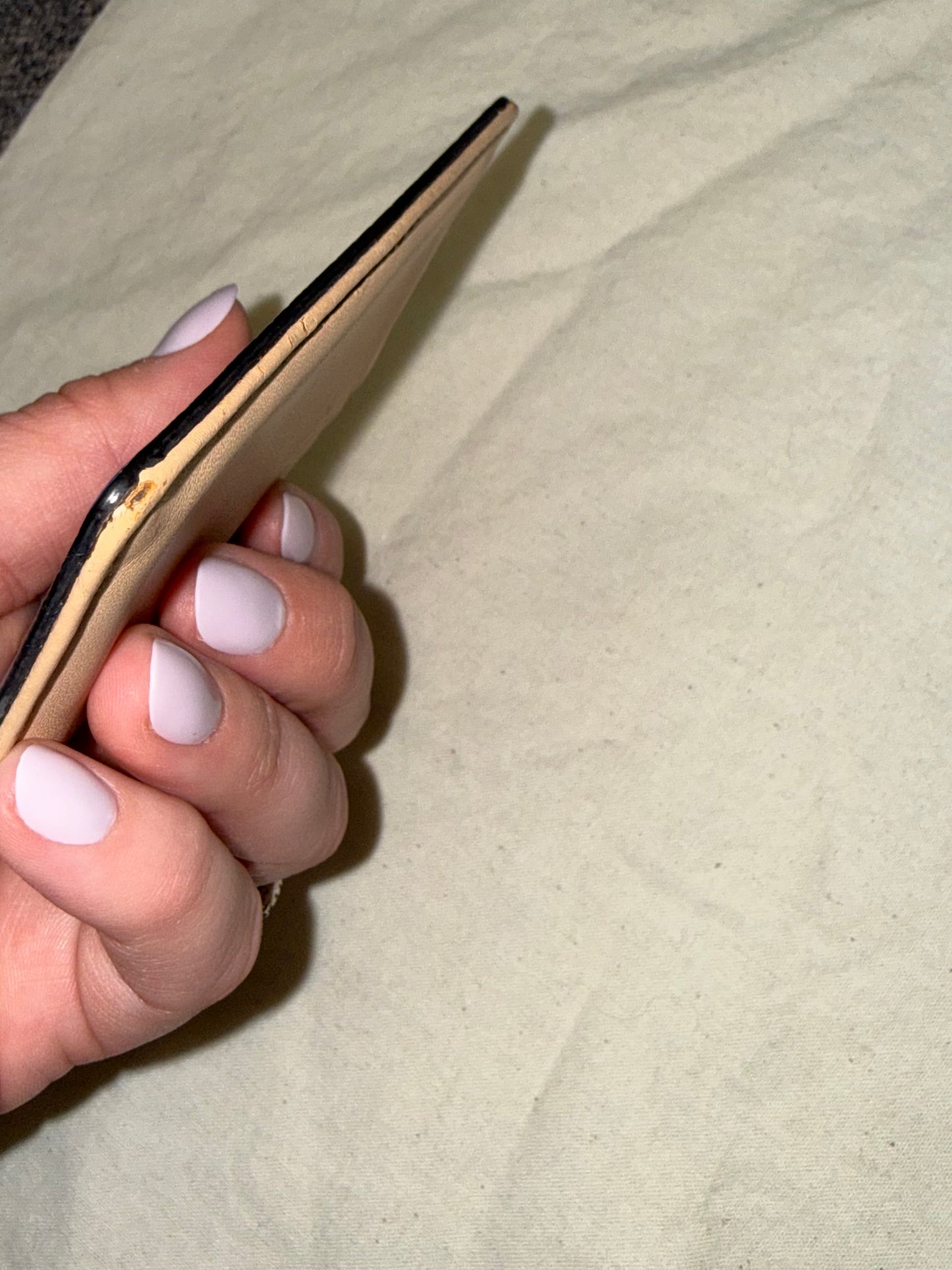 Kate Spade Blue and Tan Card Slot Holder