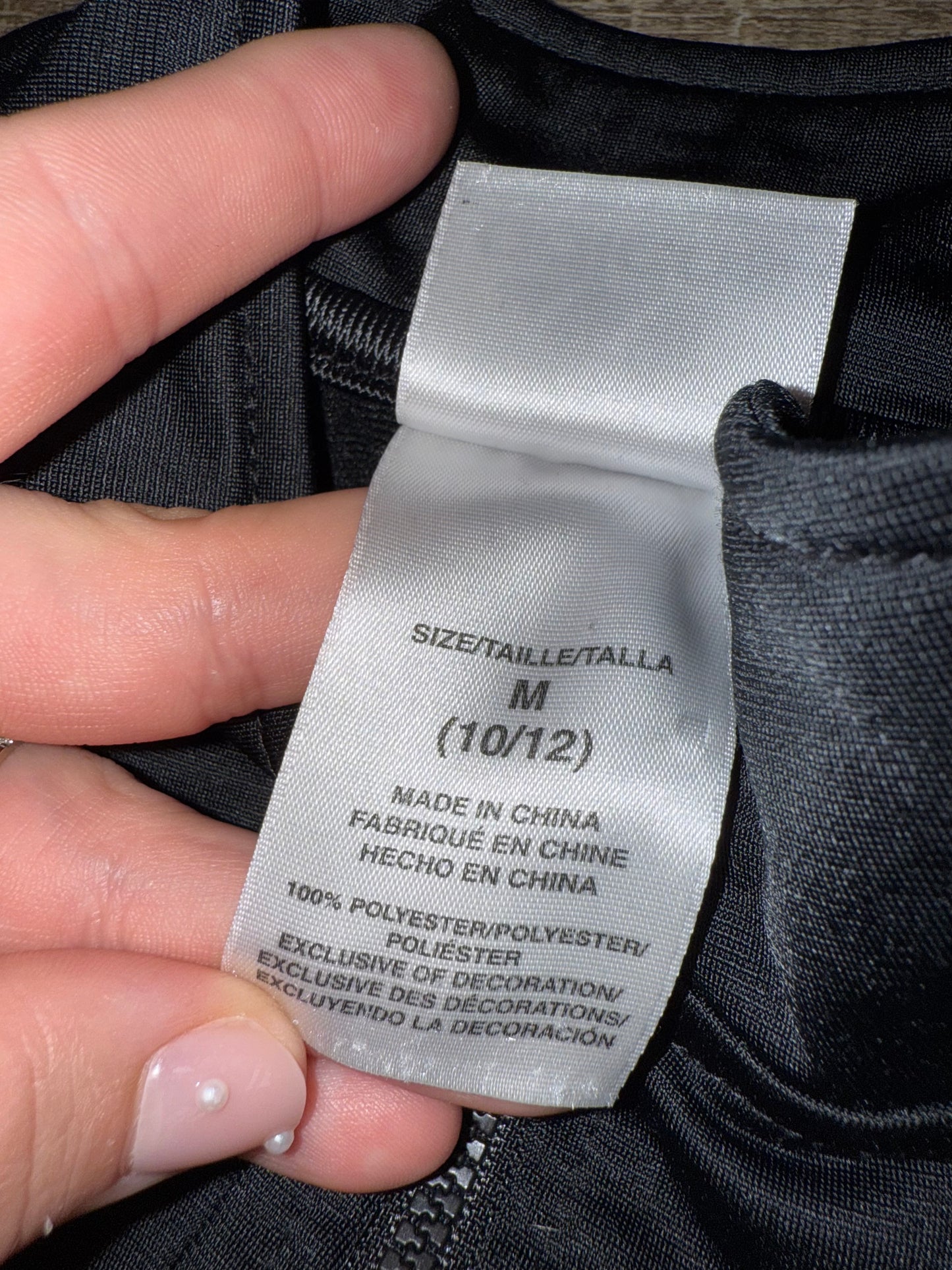 adidas (Kids Medium) Sporty Zip Up Black//Pink Jacket