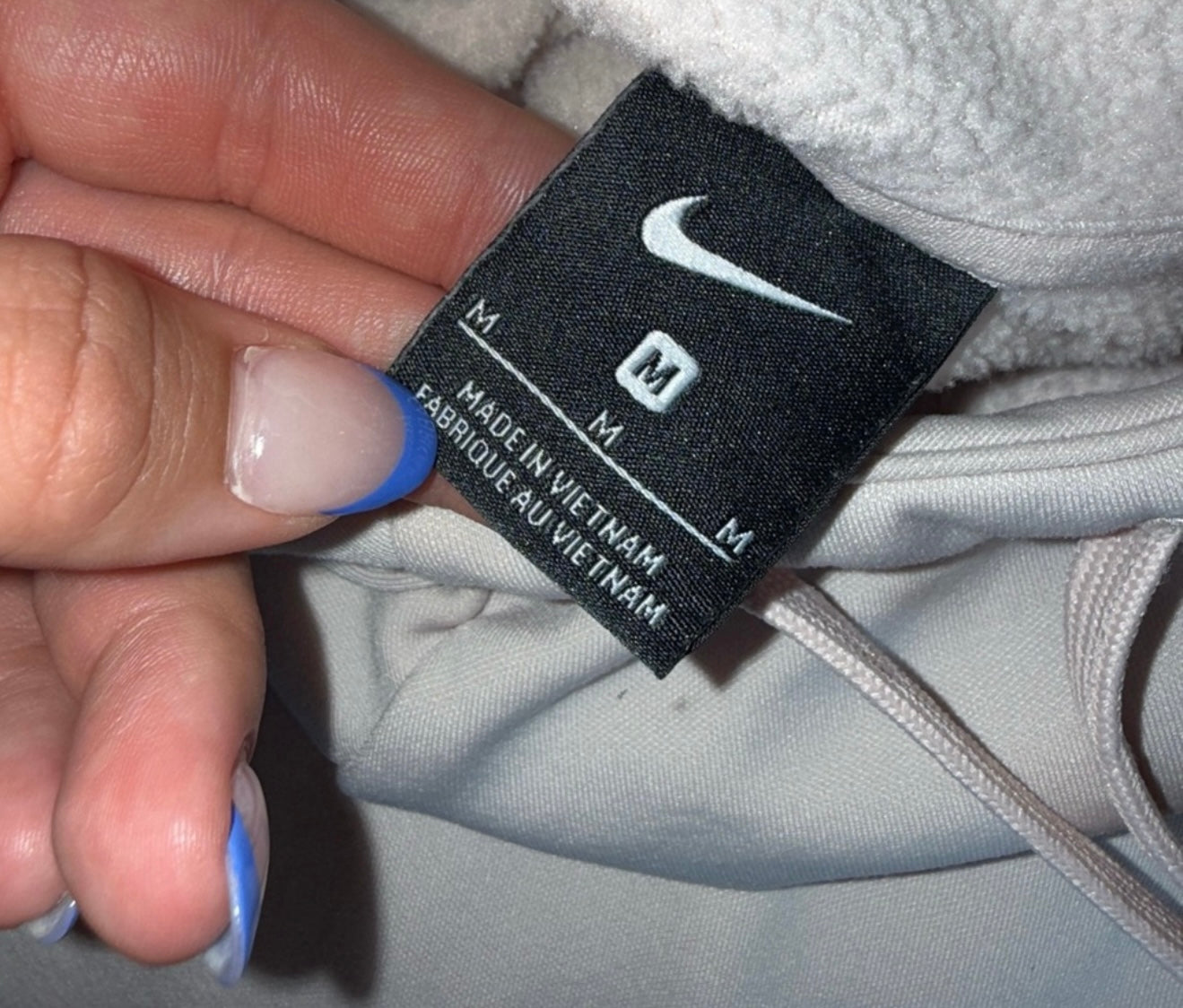 Nike (Medium) 'Just Do It' Light Pink Soft Hoodie