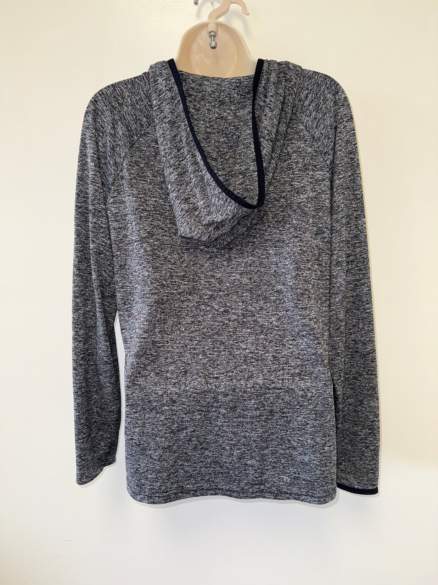 Under Armour (Large) Grey/Black Heathered Lightweight V-Neck Hoodie