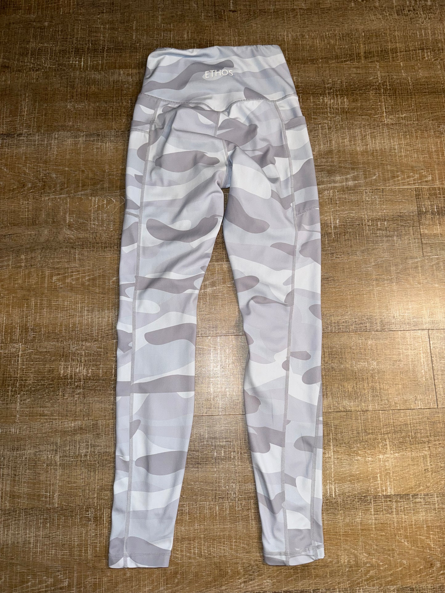 Ethos (XXS) Grey Camo Pattern Leggings with Pockets