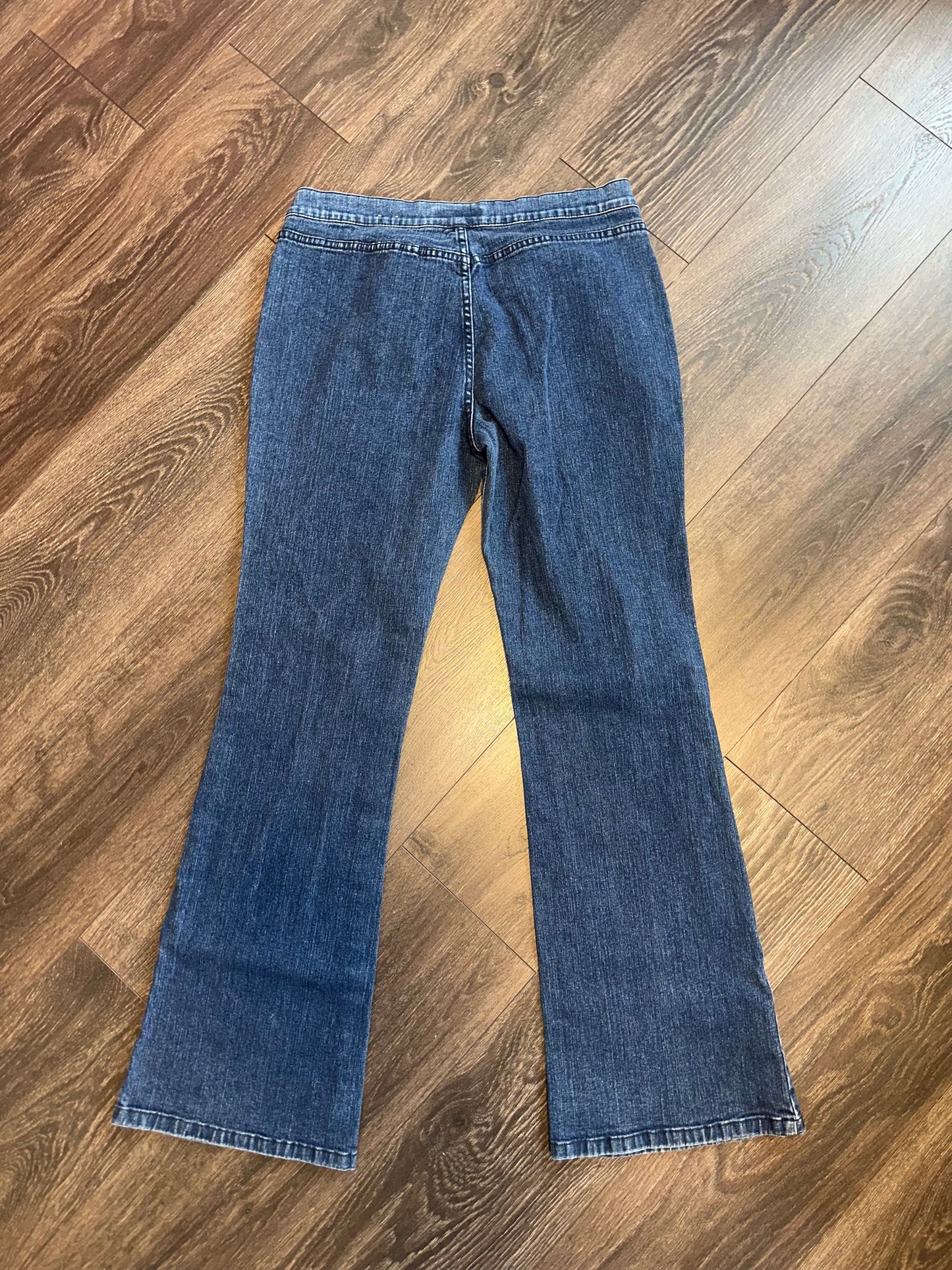 Tommy Hilfiger (11) Blue Denim Bootcut Jeans with Silver Jeweled Buttons