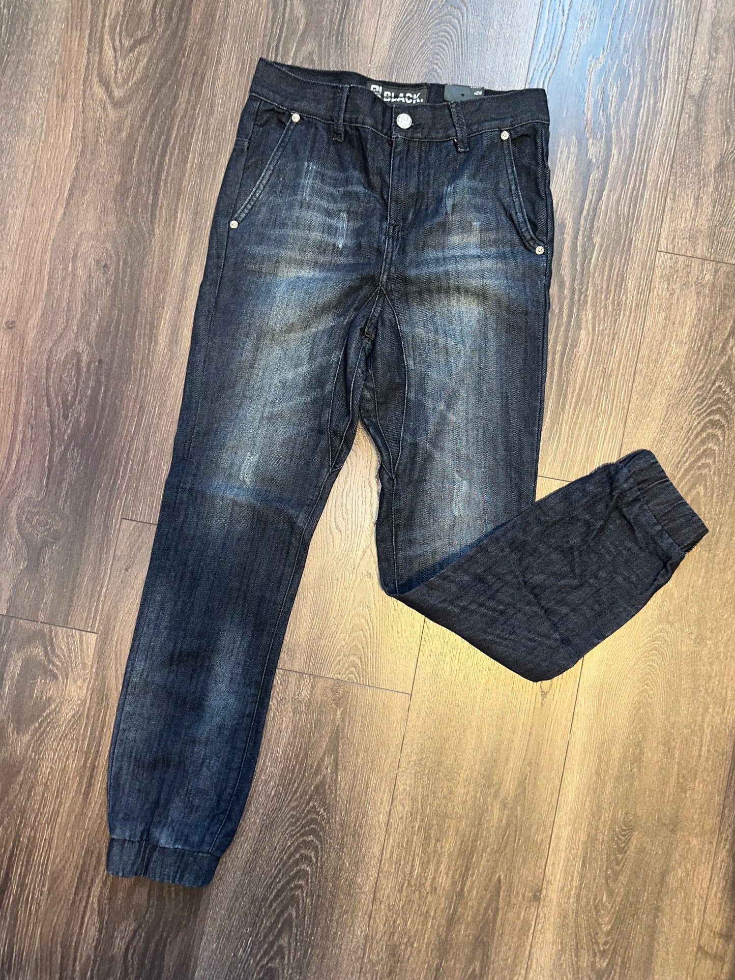 NWT Black (28/29) Brand New Denim Jogger Jeans