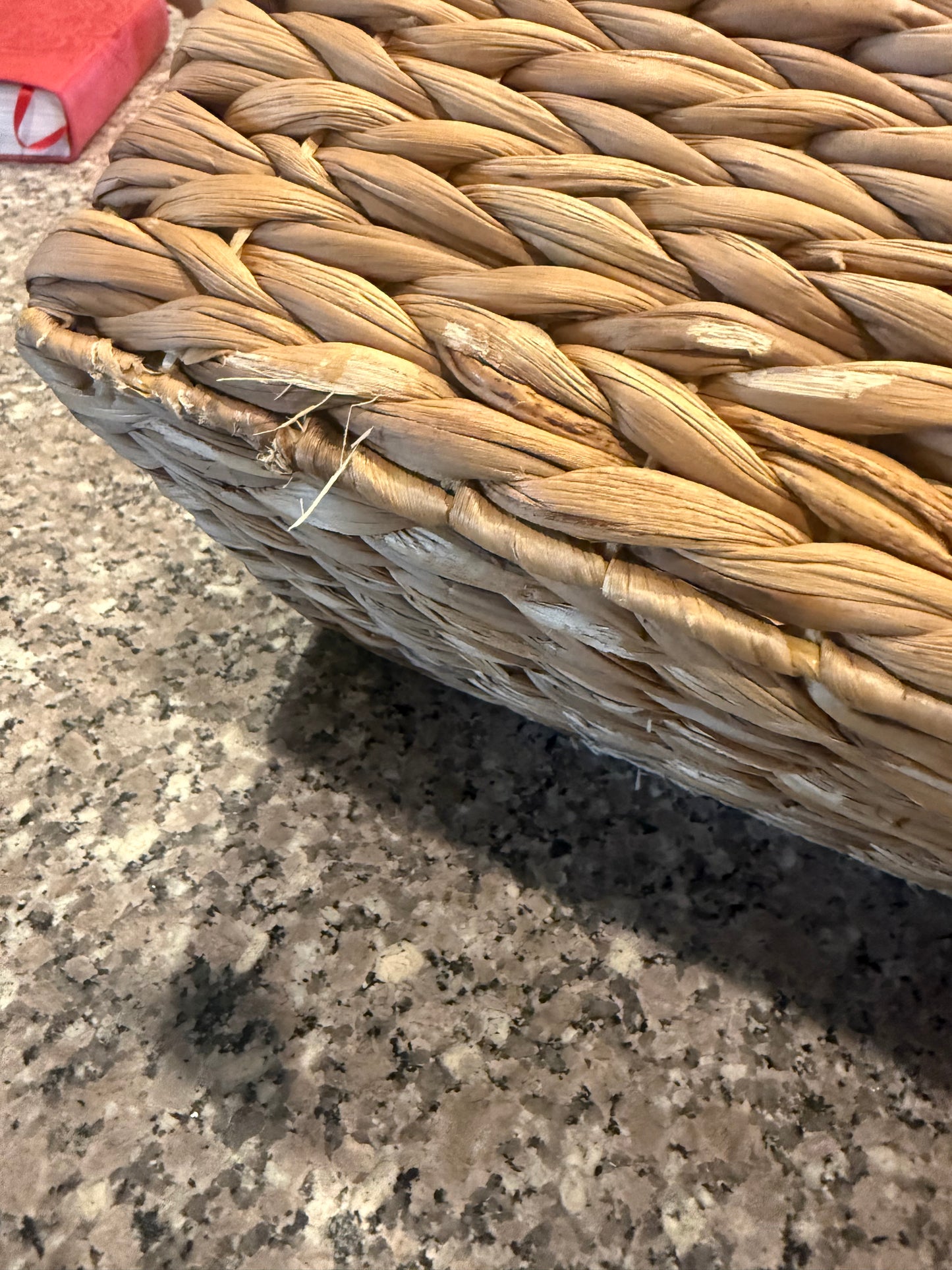 3 Compartment Wicker Storage Basket