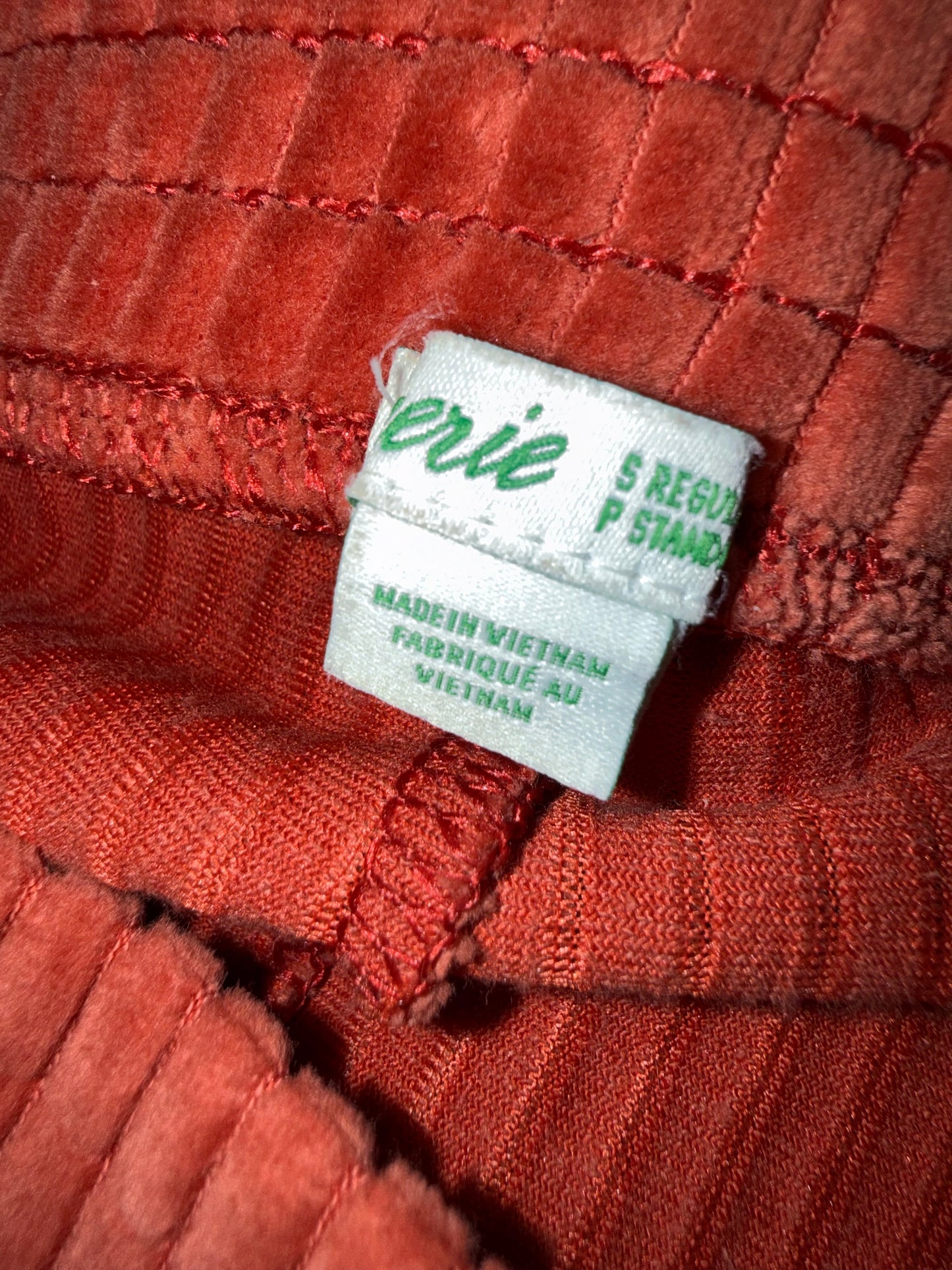 Aerie (Small) Burnt Orange Ribbed Flare Pants