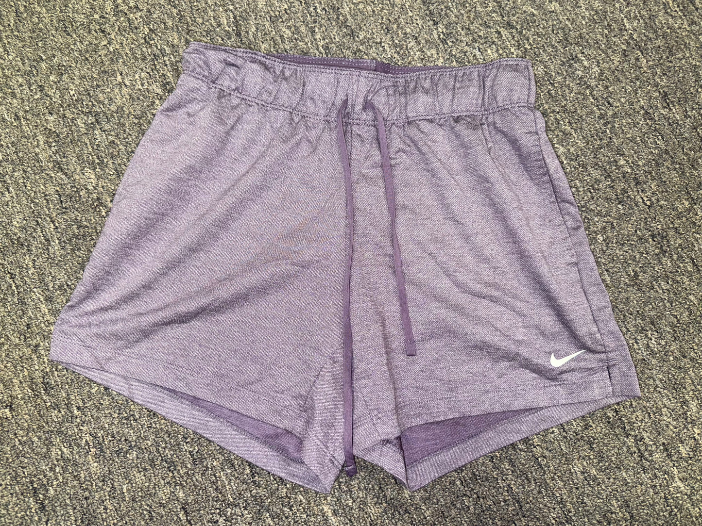 Nike (XS) Purple Dri-Fit Sporty Drawstring Shorts with Pockets