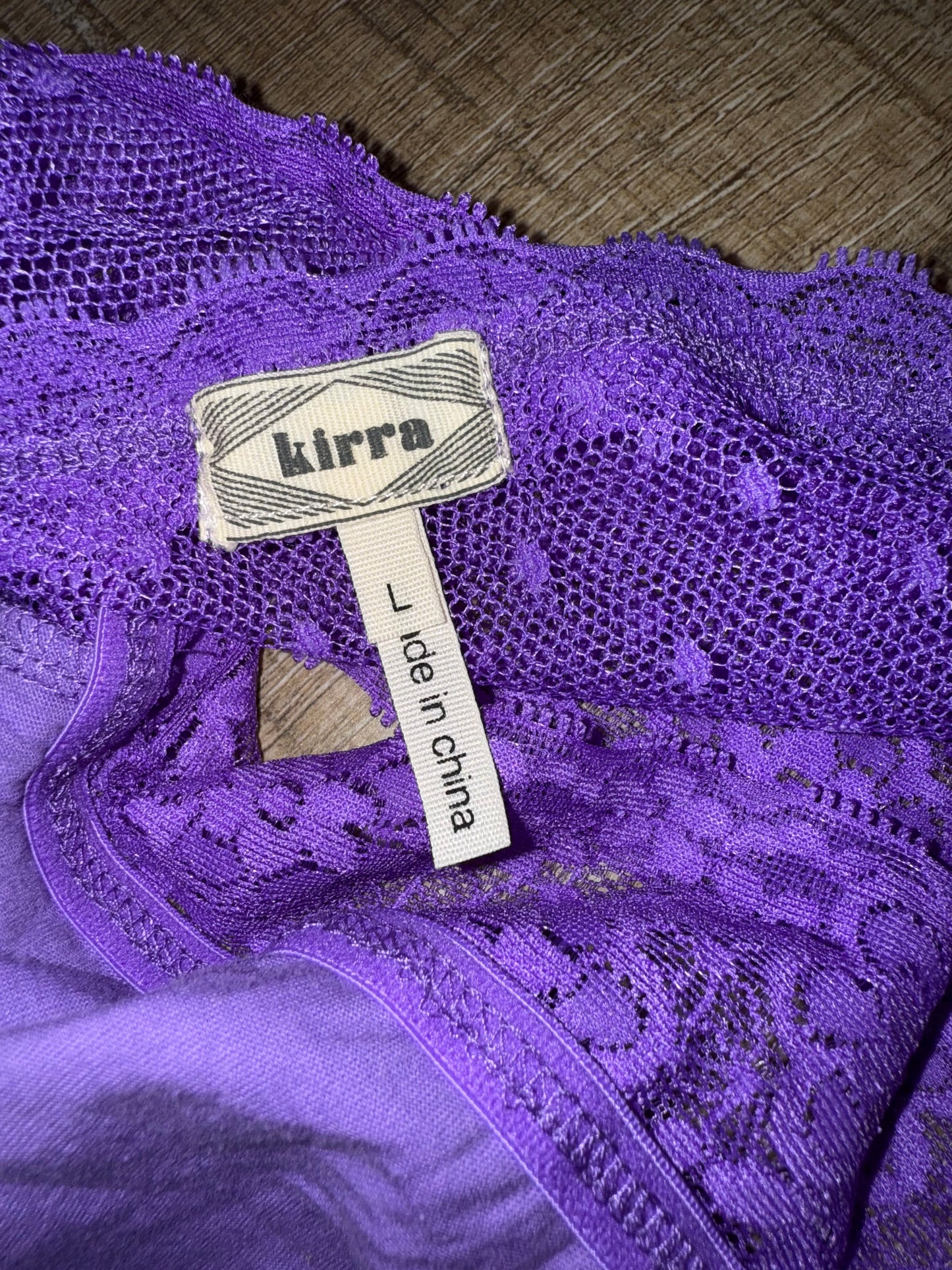 Kirra (Large) Purple Sheer/Lace Lightweight Bra