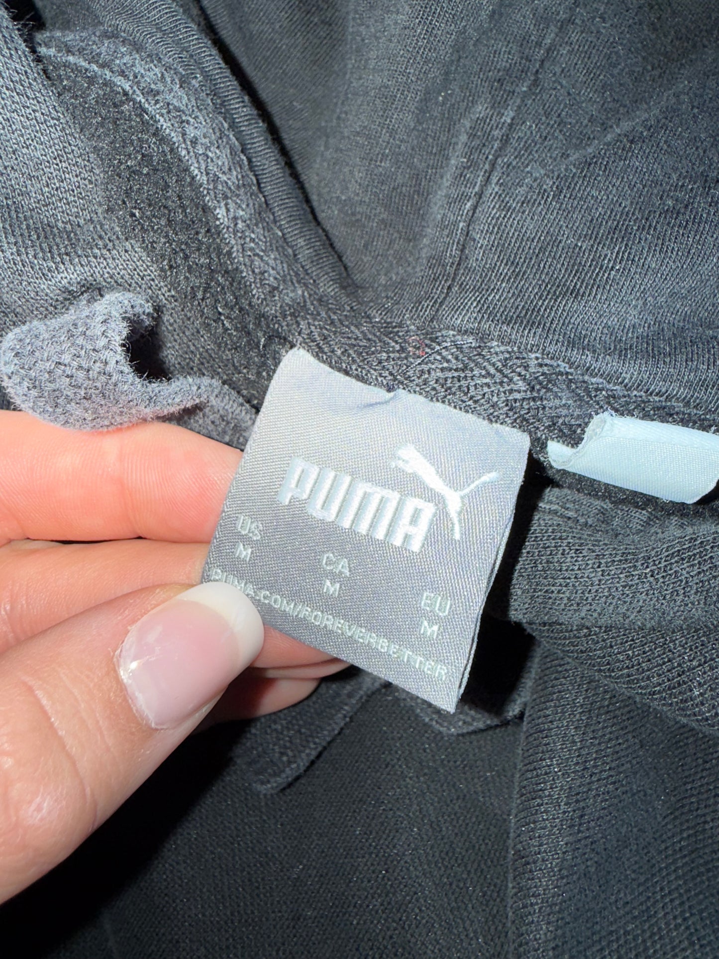 Puma (Medium) Black Drawstring Hoodie