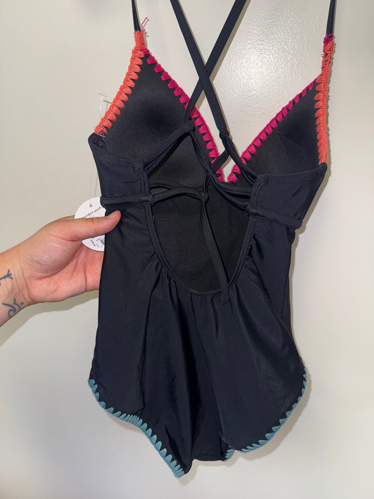 NWT Decree (XS) Brand New One Piece Molded Push Up Swim Suit