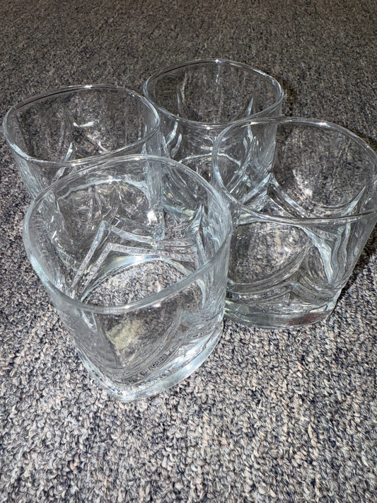 Low Fashion Cocktail 4 Piece Glass Set