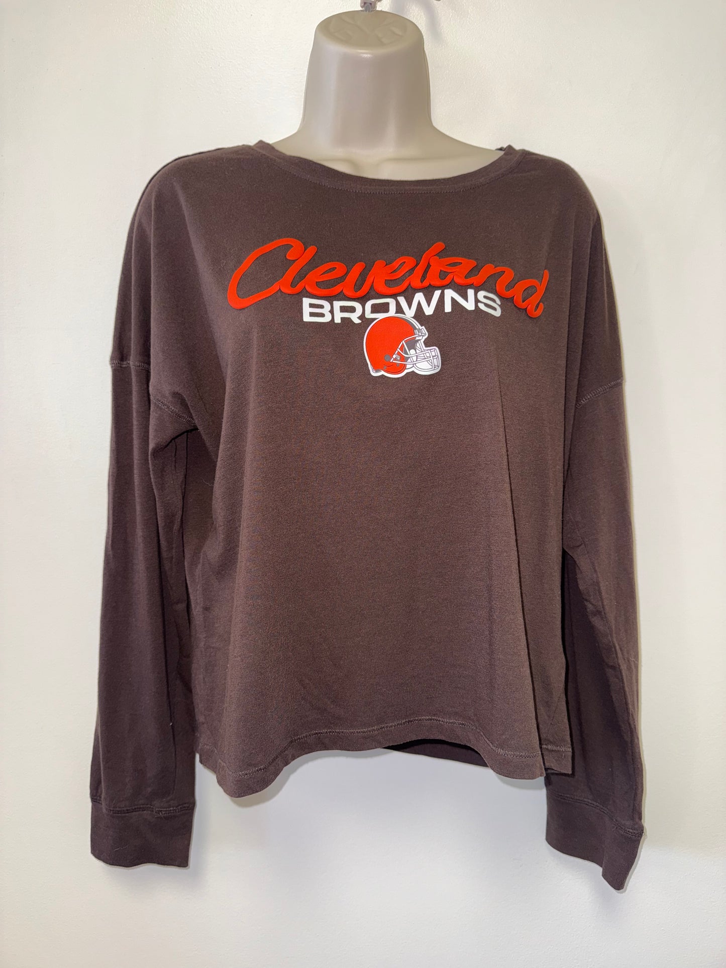 NFL Team Apparel (Medium) Cleveland Browns Team Brown Long Sleeve Tee