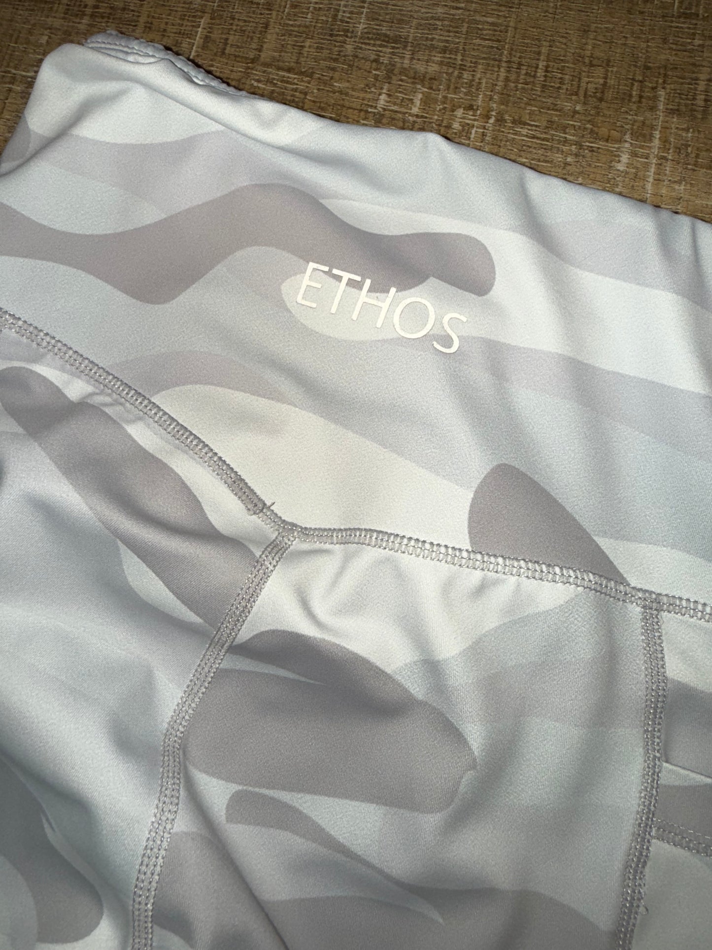Ethos (XXS) Grey Camo Pattern Leggings with Pockets