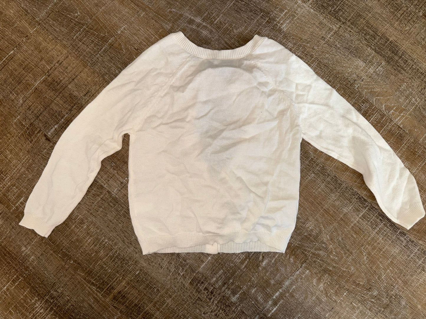 NWT Old Navy (2T) Brand New Cream Button Up Lightweight Cardigan