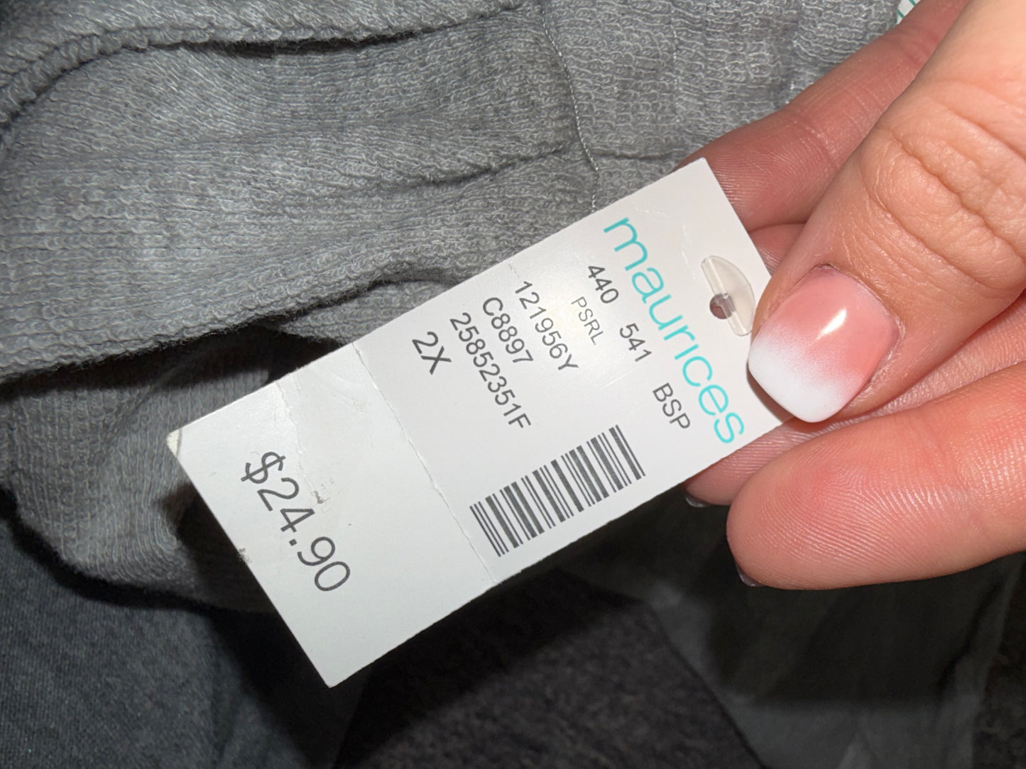 NWT Maurices (2X) Brand New Drawstring Neutral Camo Skirt